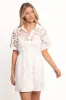 Lucinda Mini Dress - White sold by Petal & Pup