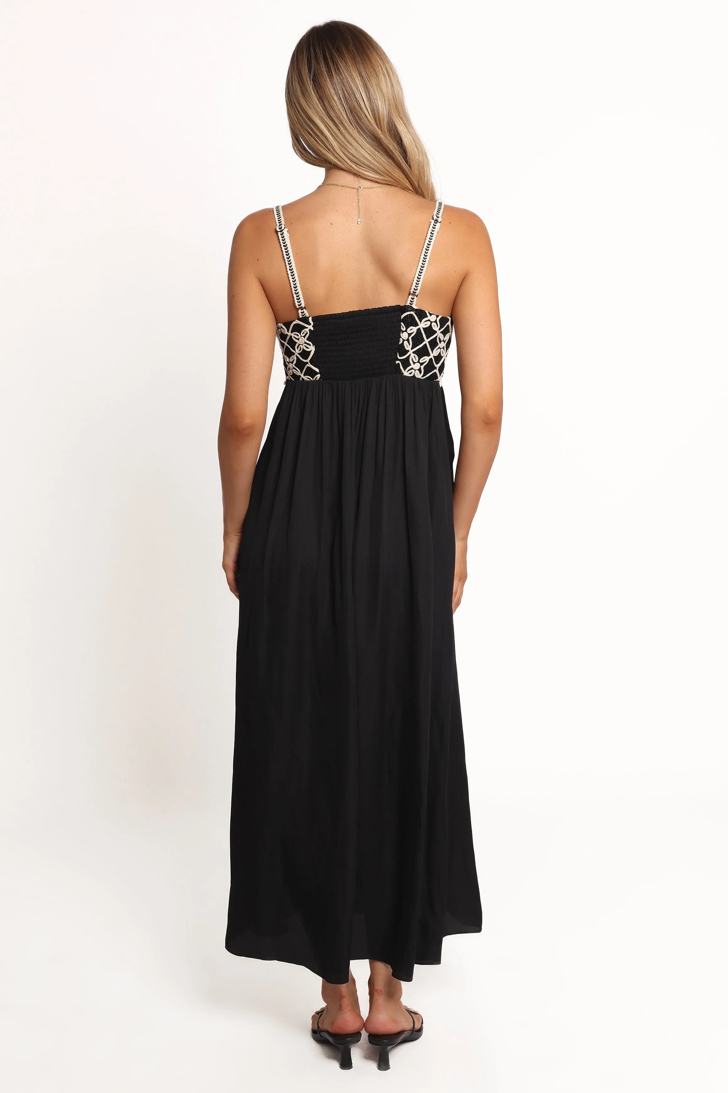 Ysabel Maxi Dress - Black/Natural sold by Petal & Pup product image thumbnail 4