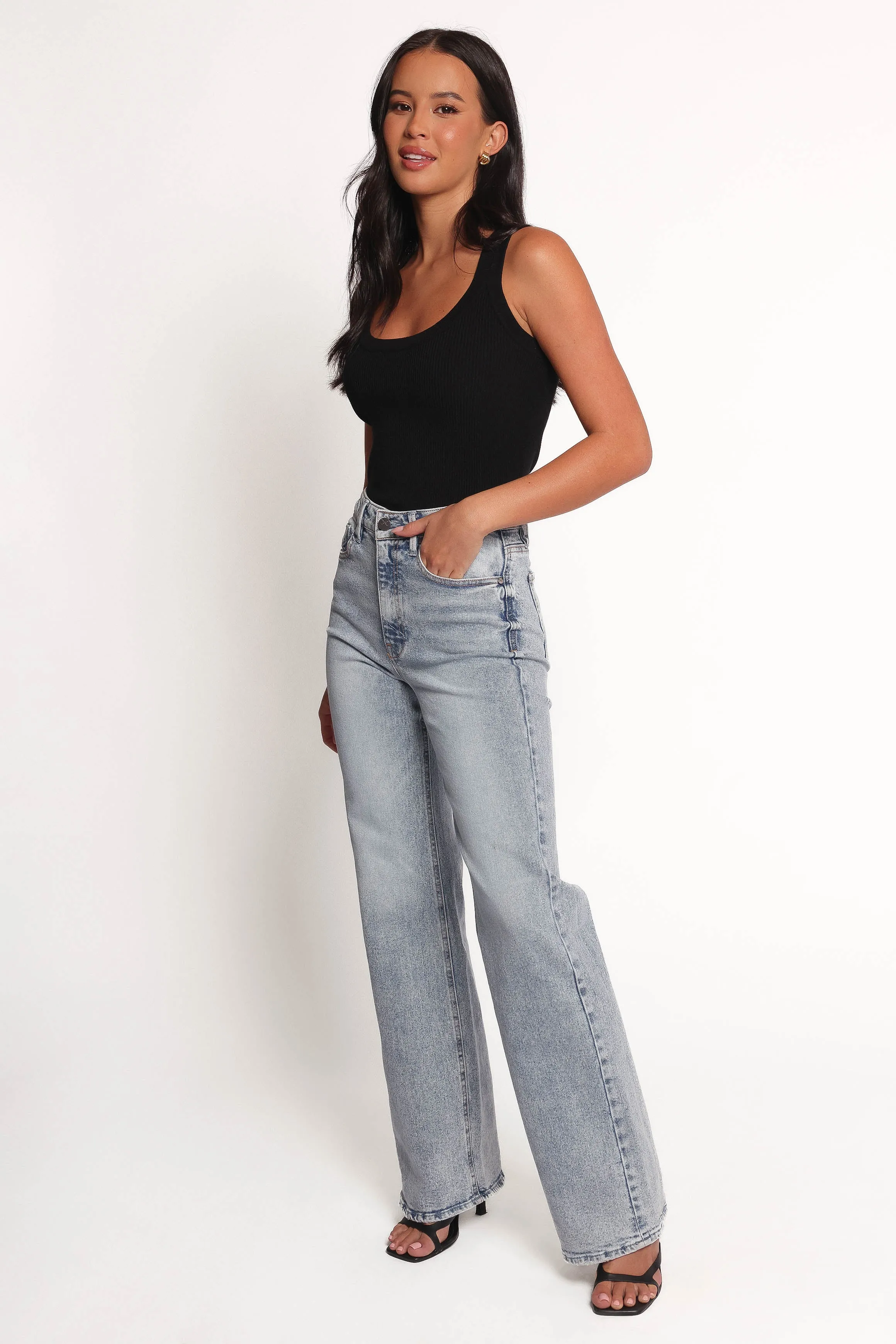 Jolene Wide Leg Jeans - Peace sold by Petal & Pup product image thumbnail 3