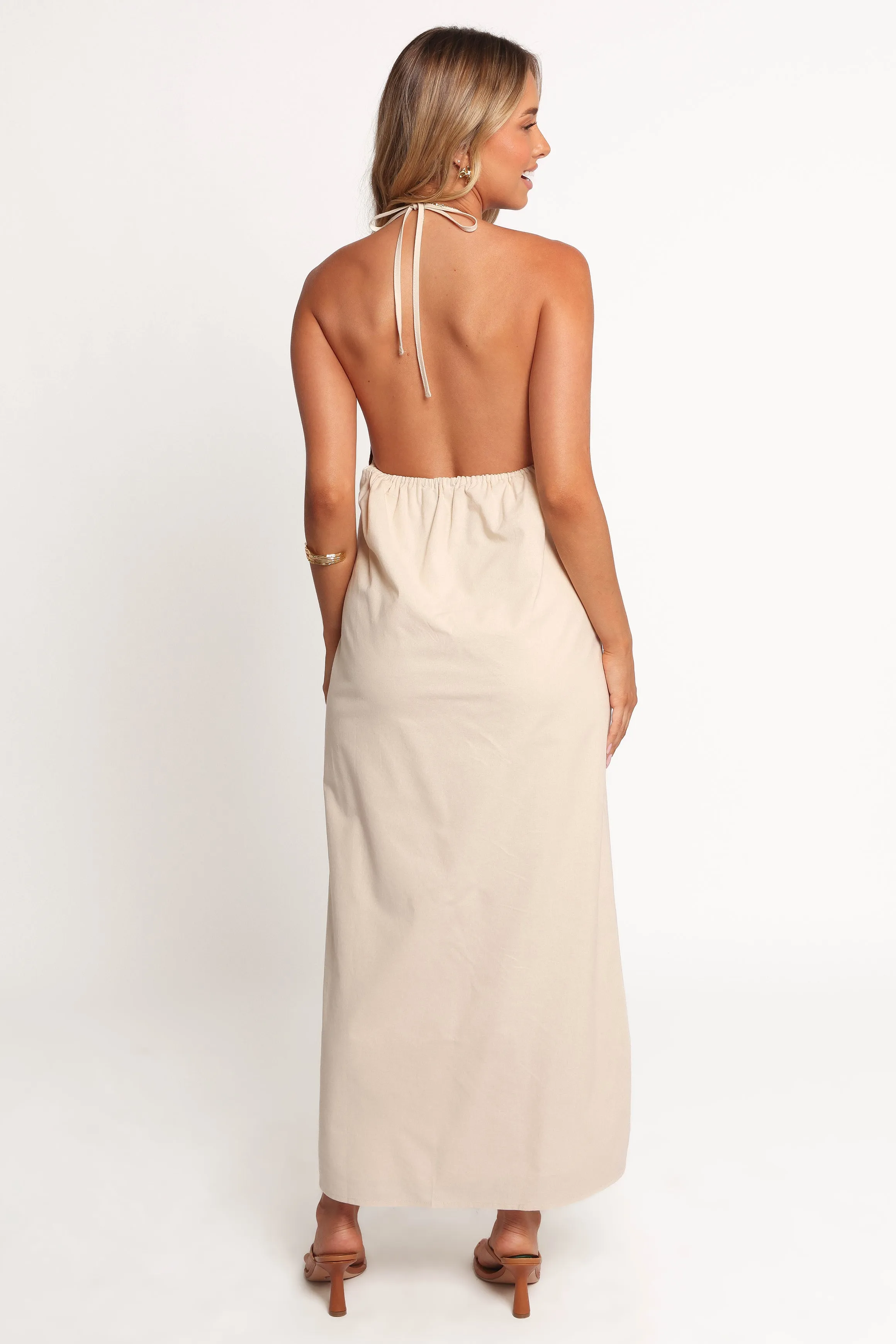 Quinley Maxi Dress - Brown/Cream sold by Petal & Pup product image thumbnail 4