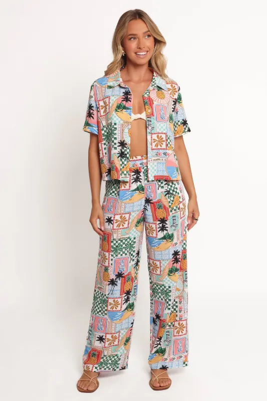 Valeria Pants - Off White Multi sold by Petal & Pup