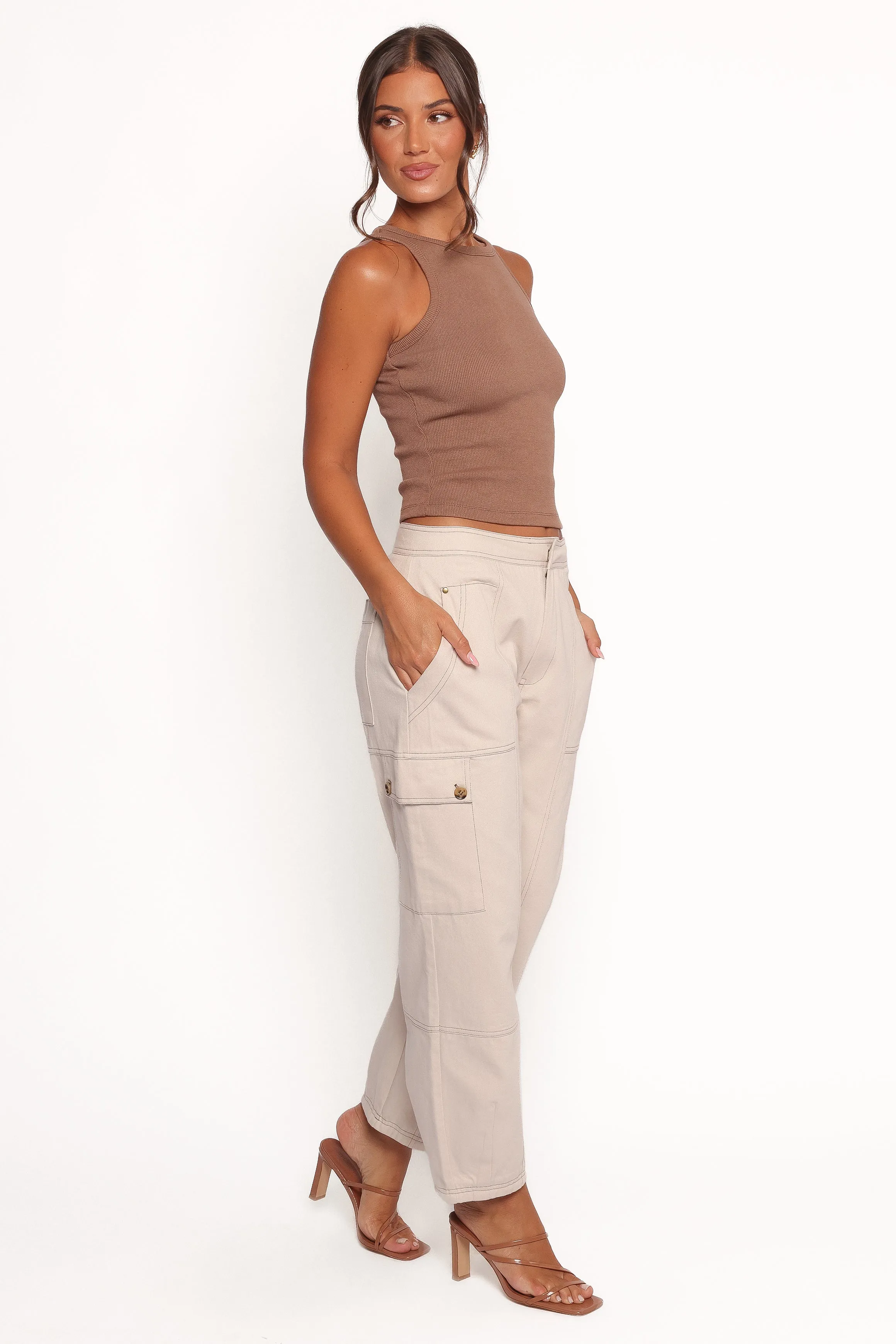 Kiah Cargo Pant - Ecru sold by Petal & Pup product image thumbnail 4