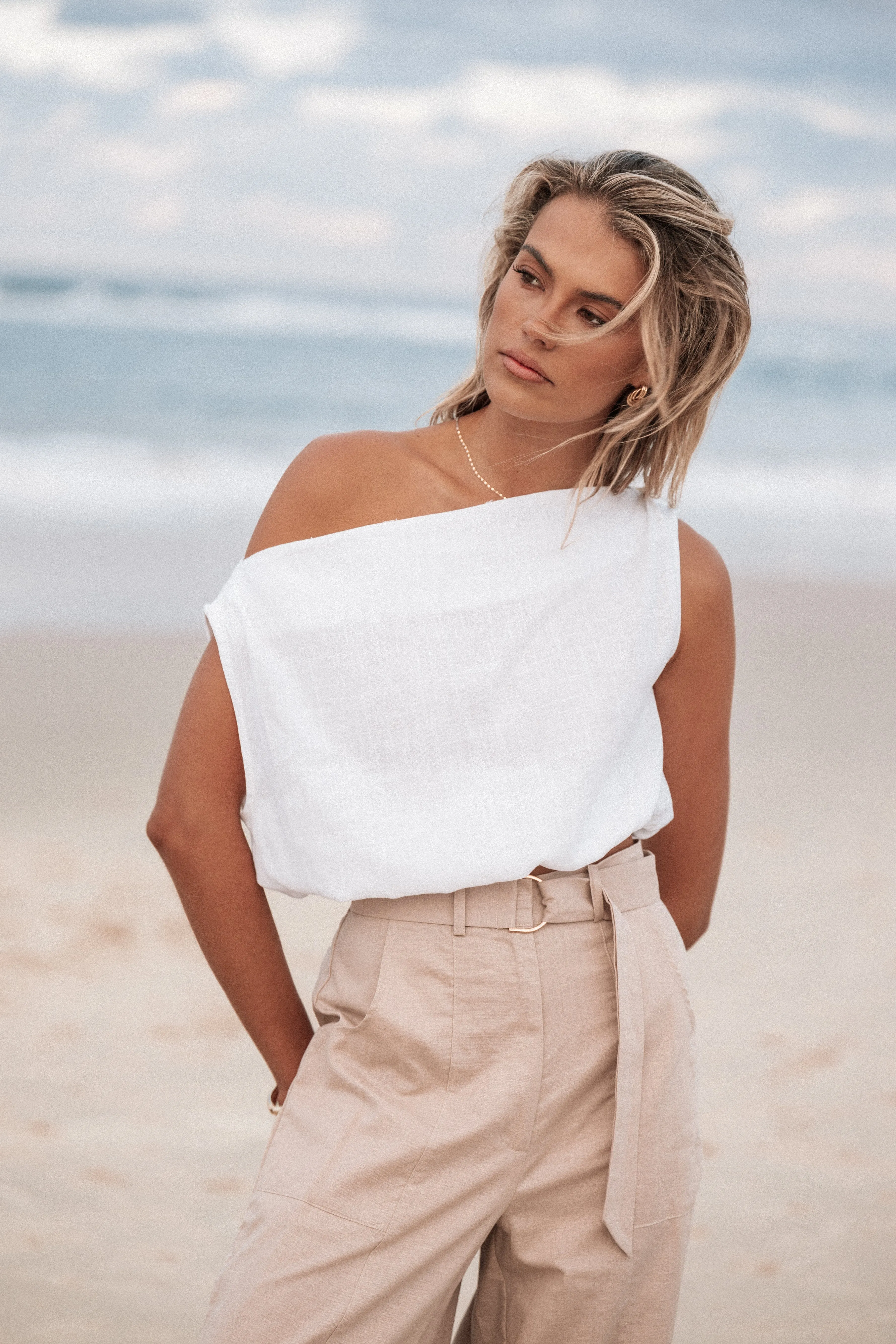 Zara Top - White sold by Petal & Pup