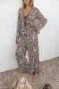 Imogen Pant - Chocolate Brown Print sold by Petal & Pup