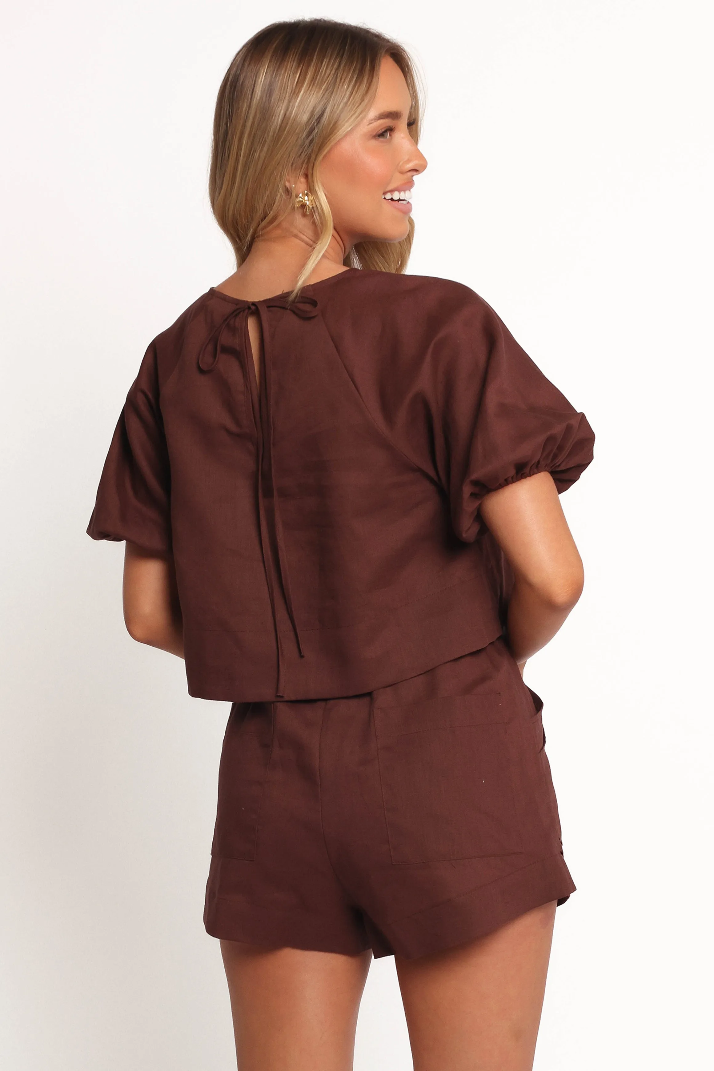 Chelsey Linen Set - Chocolate Brown sold by Petal & Pup product image thumbnail 2
