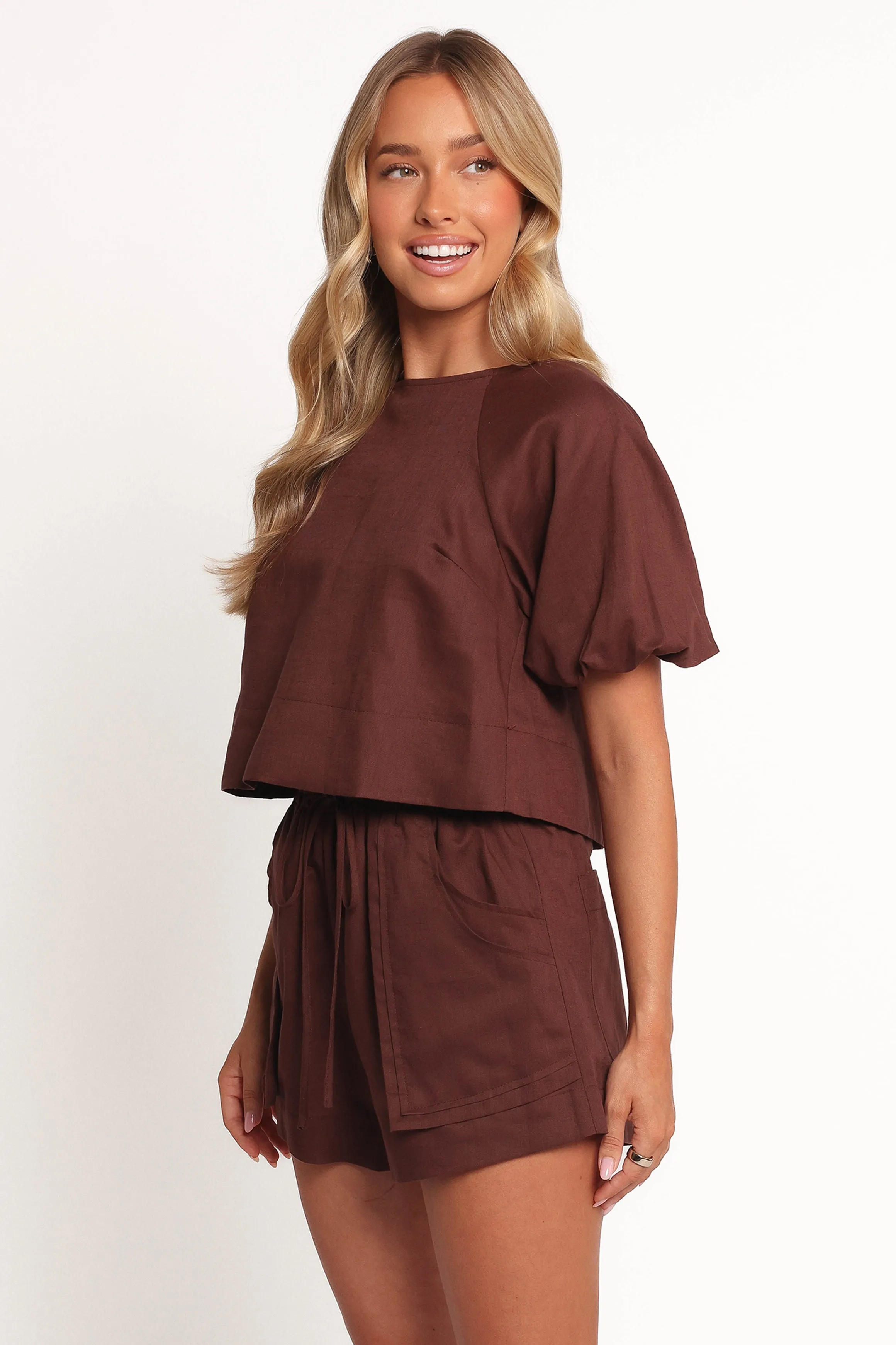 Chelsey Linen Set - Chocolate Brown sold by Petal & Pup product image thumbnail 3