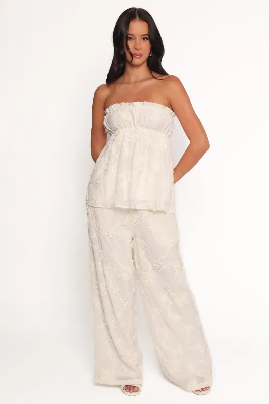 Robin Pants - White sold by Petal & Pup