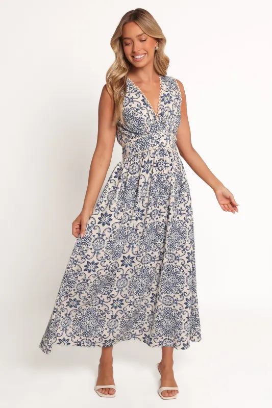 Elysia Midi Dress - Azalea Mosaic sold by Petal & Pup