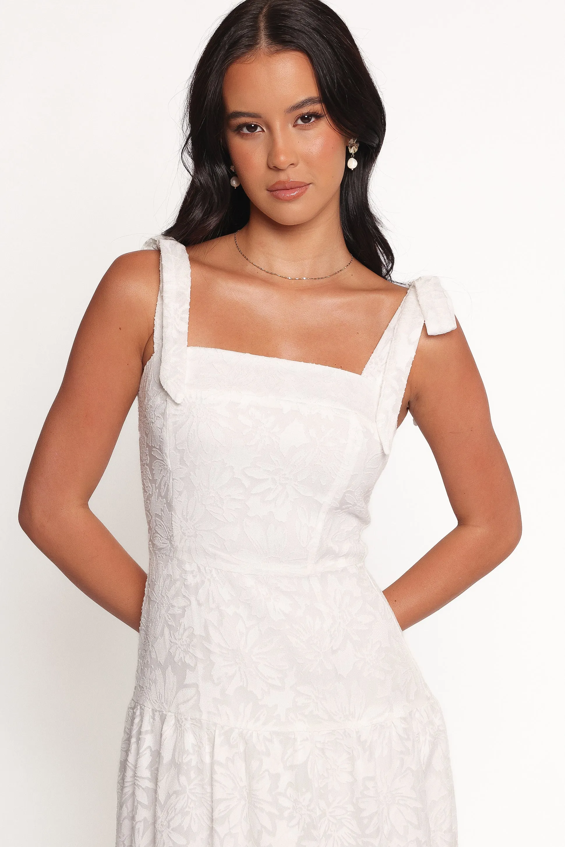 Lavinia Maxi Dress - White Floral sold by Petal & Pup product image thumbnail 2