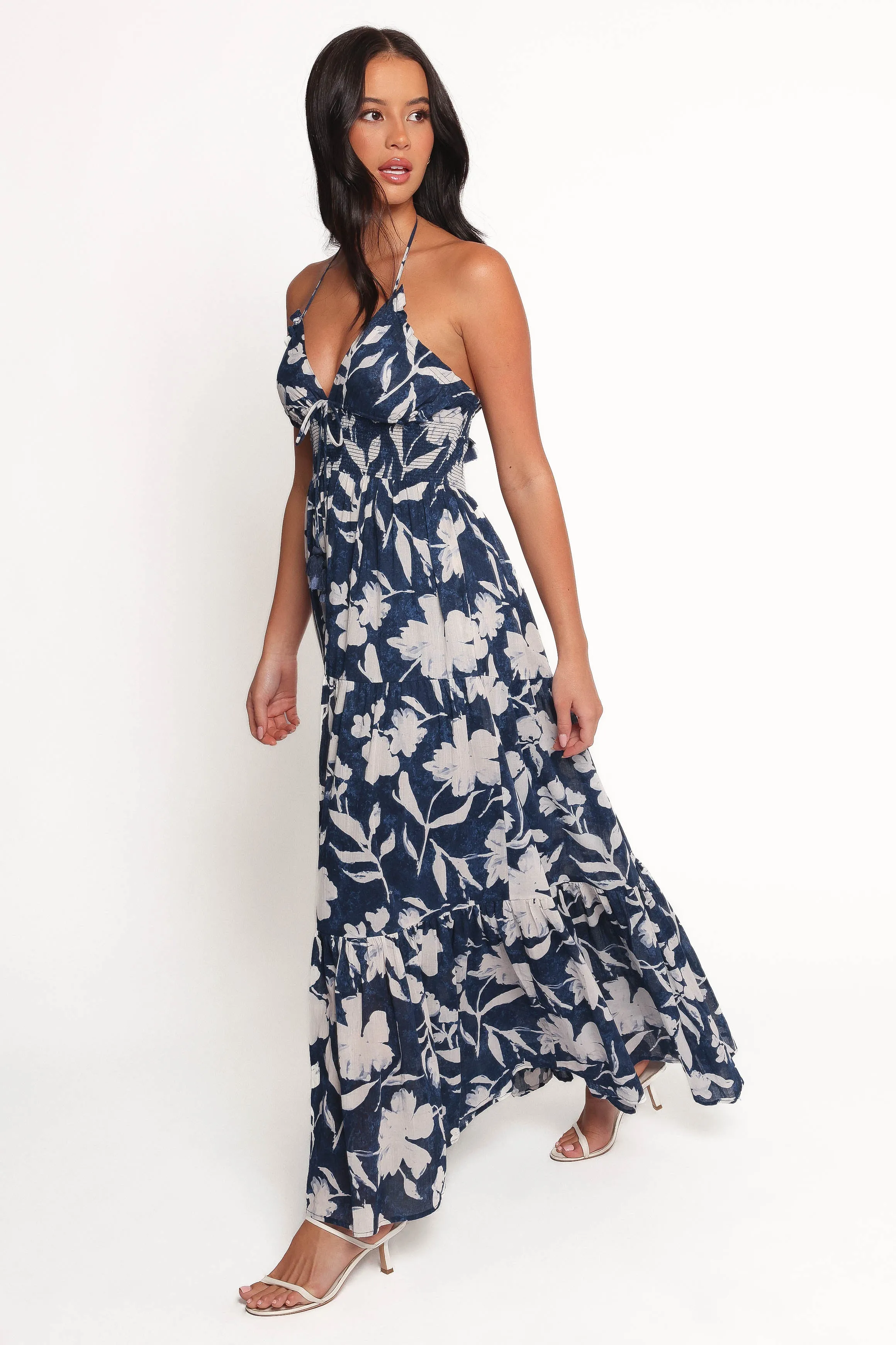Coralie Maxi Dress - Navy Peony sold by Petal & Pup product image thumbnail 3