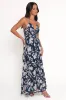 Coralie Maxi Dress - Navy Peony sold by Petal & Pup