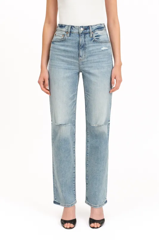 Sundaze Straight Leg Jean - Fools Gold sold by Petal & Pup