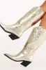 Everlyn Boots - Gold Metallic sold by Petal & Pup