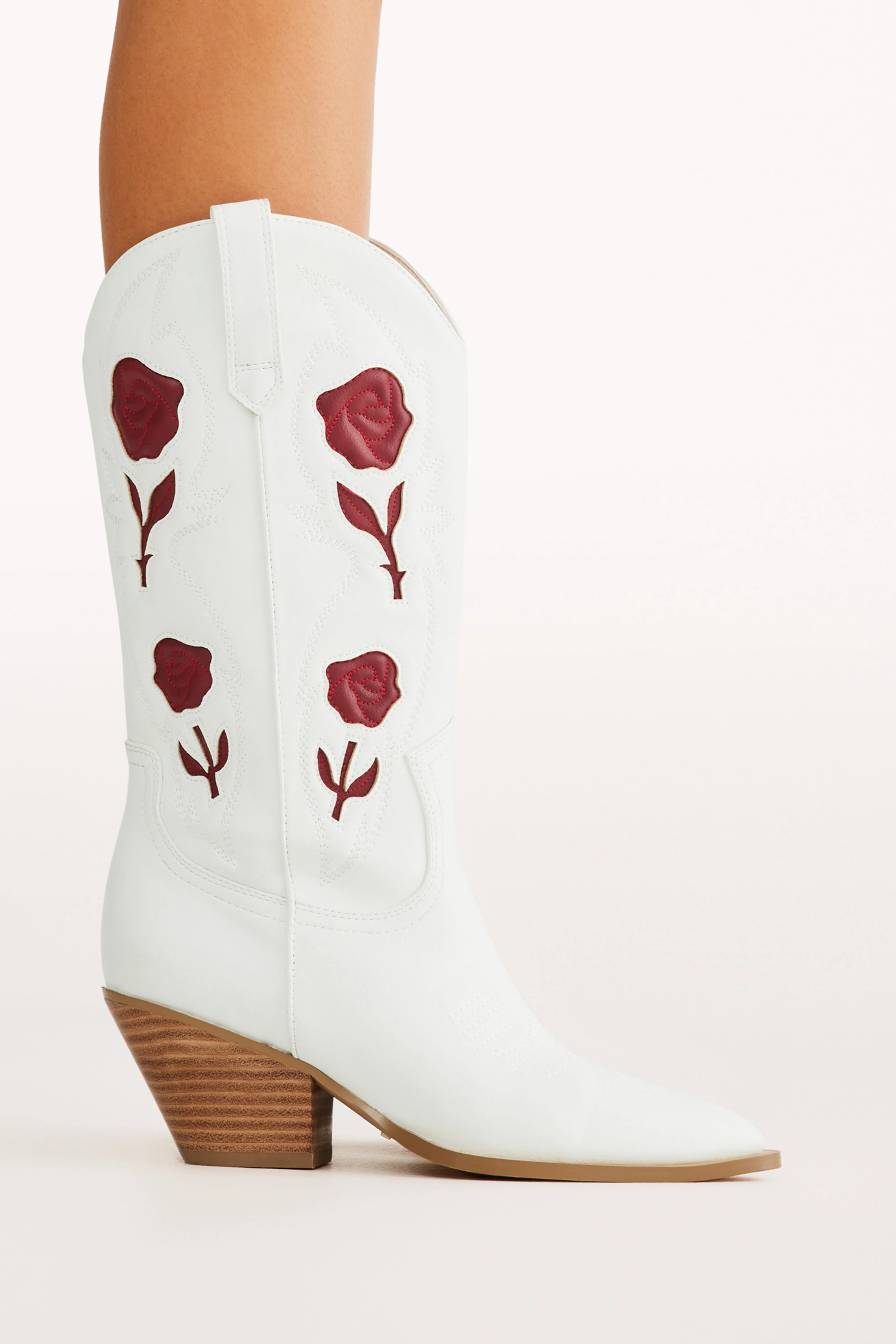 Arden Boot - White/Garnet sold by Petal & Pup product image thumbnail 5