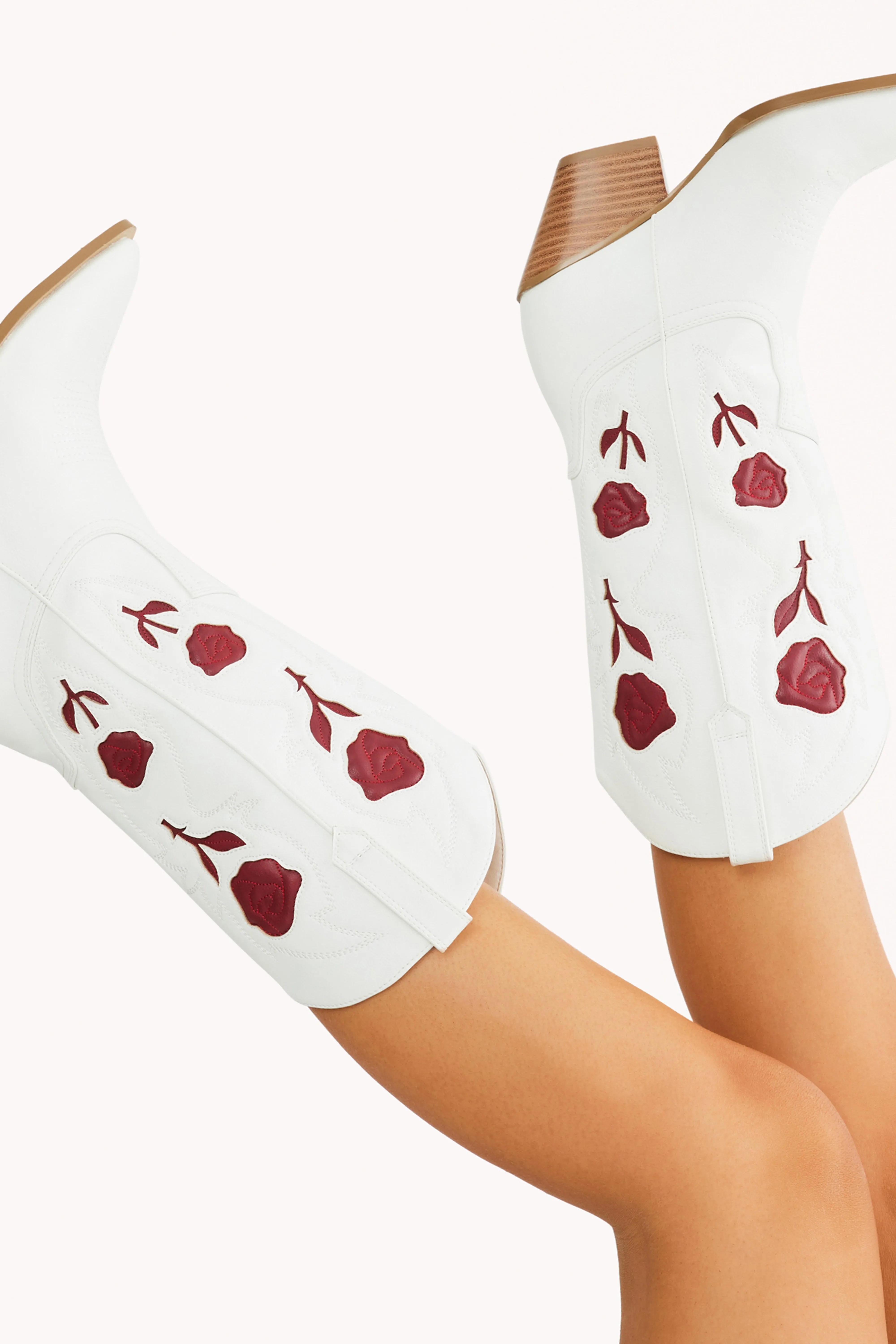 Arden Boot - White/Garnet sold by Petal & Pup product image thumbnail 3