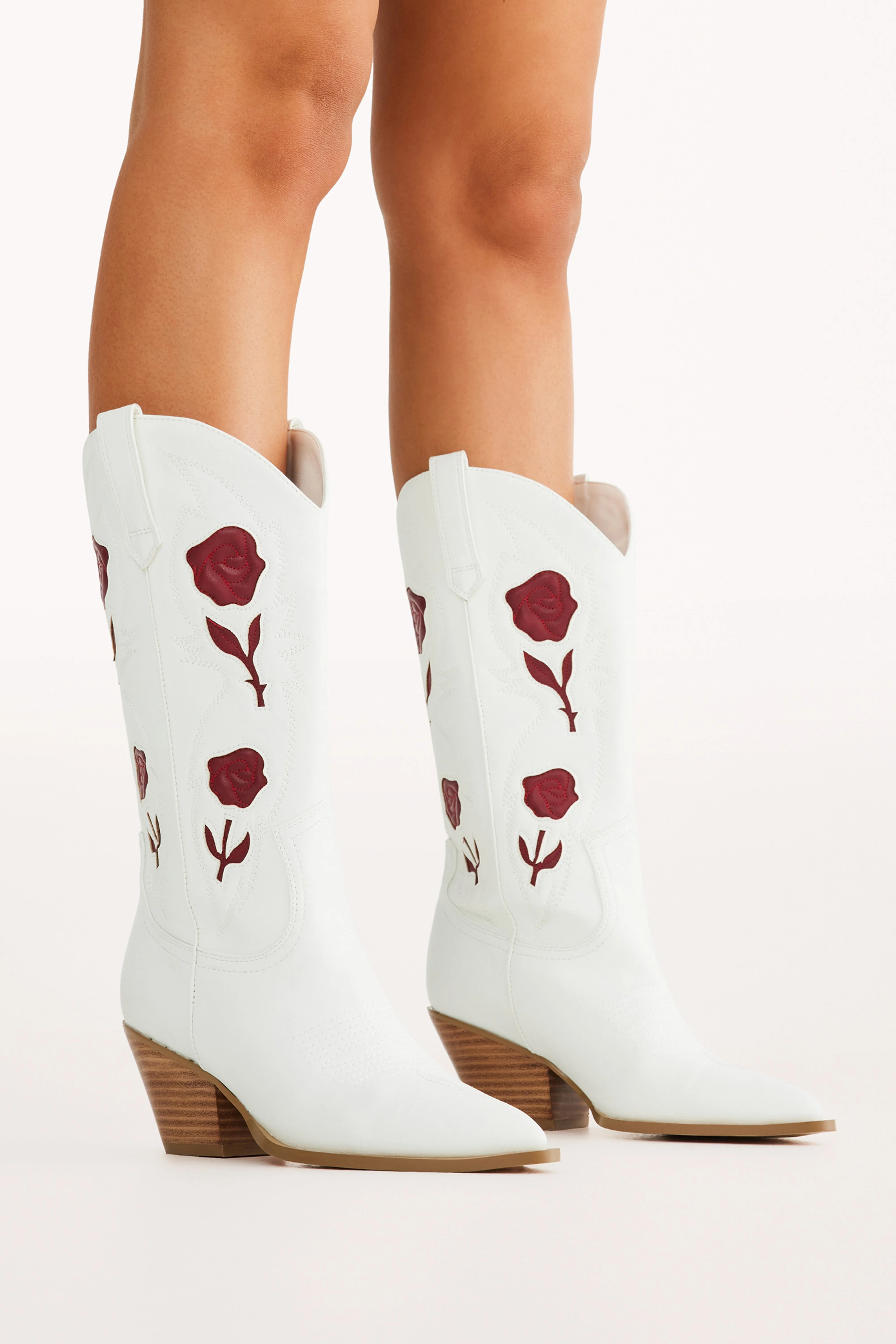 Arden Boot - White/Garnet sold by Petal & Pup product image thumbnail 4