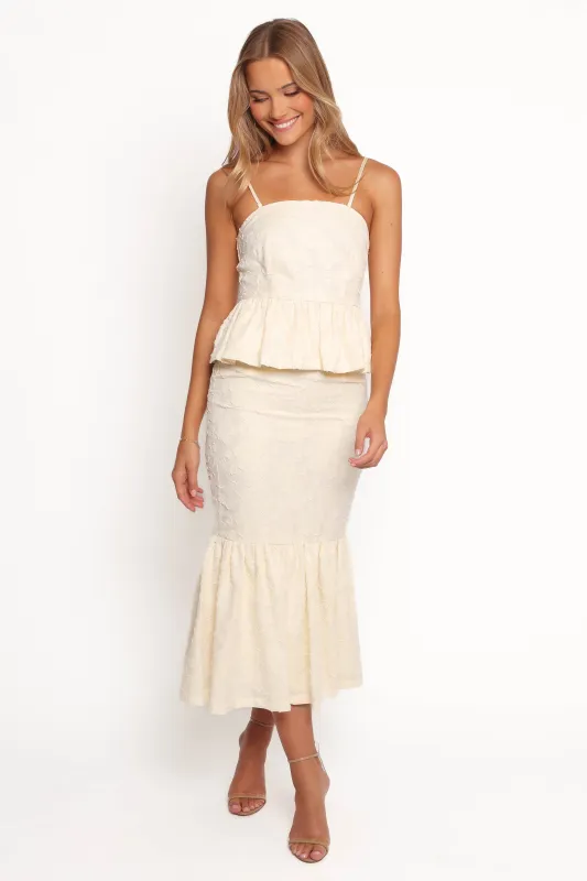 Xami Skirt Set - Pale Yellow sold by Petal & Pup