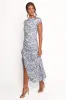 Lisbeth Midi Dress - Blue Floral sold by Petal & Pup