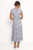 Lisbeth Midi Dress - Blue Floral sold by Petal & Pup