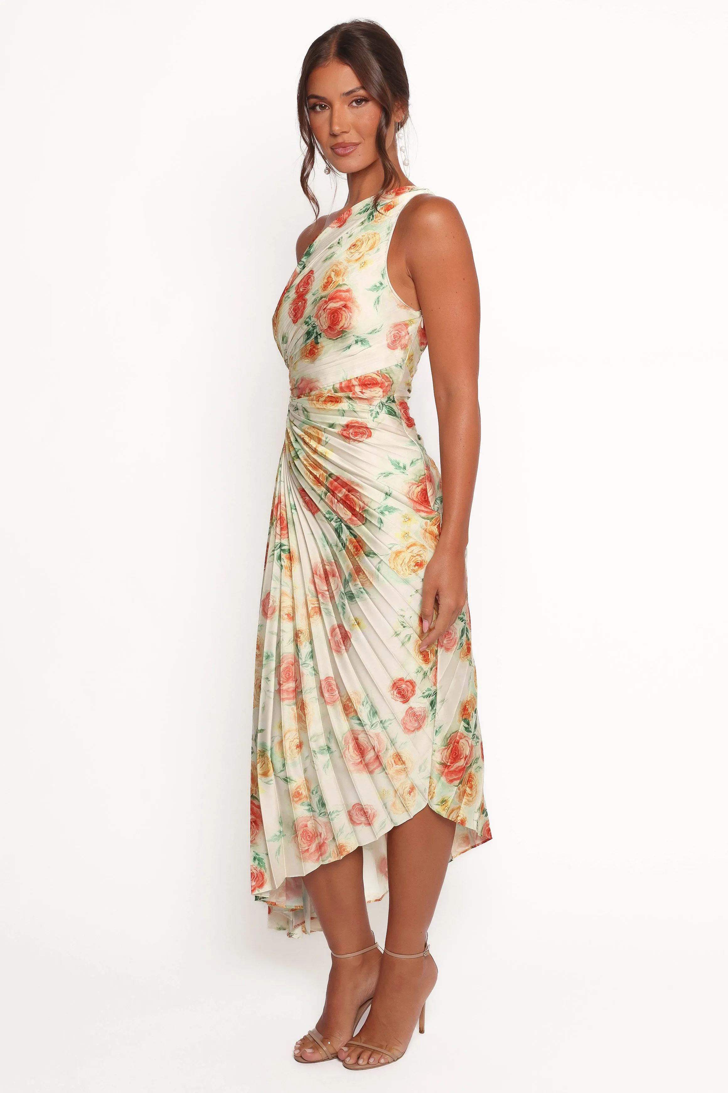 Kleo One Shoulder Maxi Dress - Yellow Floral sold by Petal & Pup product image thumbnail 4