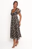 Farryn Maxi Dress - Black Beige Floral sold by Petal & Pup
