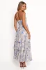 Admira Strapless Maxi Dress - Blue Floral sold by Petal & Pup