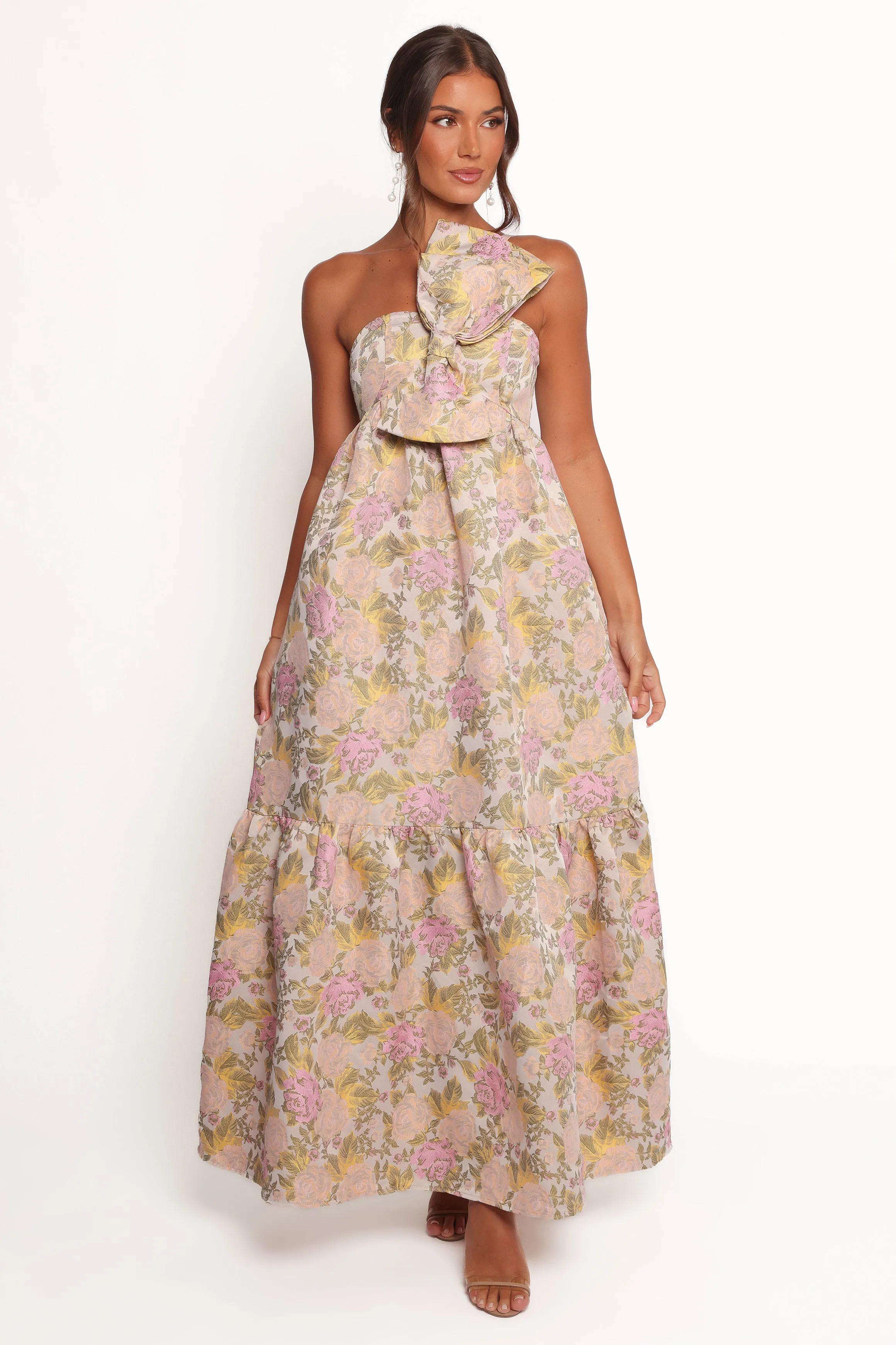 Betina Bow Front Maxi Dress - Multi Floral sold by Petal & Pup product image thumbnail 2