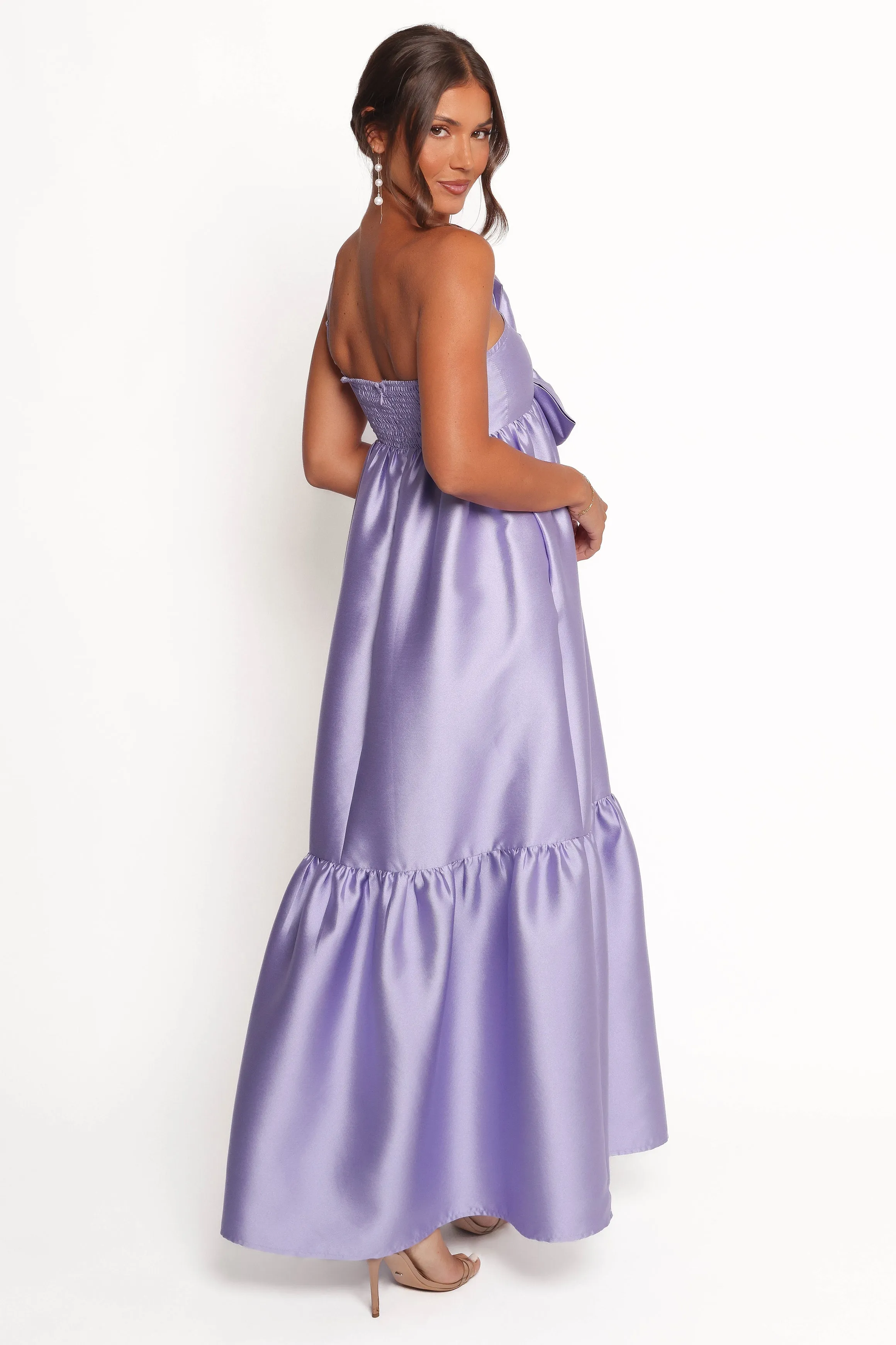 Betina Bow Front Maxi Dress - Lilac sold by Petal & Pup product image thumbnail 5