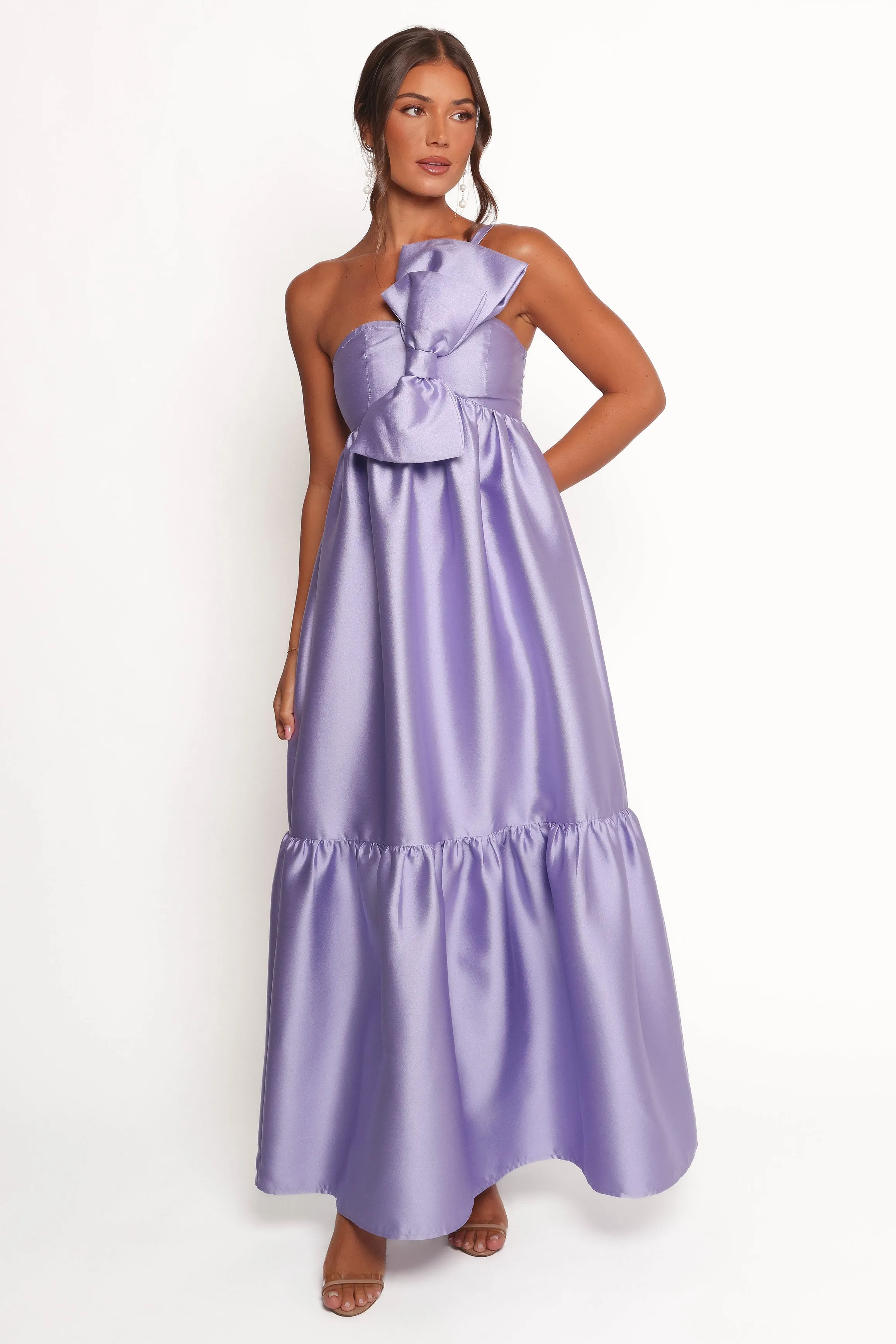 Betina Bow Front Maxi Dress - Lilac sold by Petal & Pup product image thumbnail 2