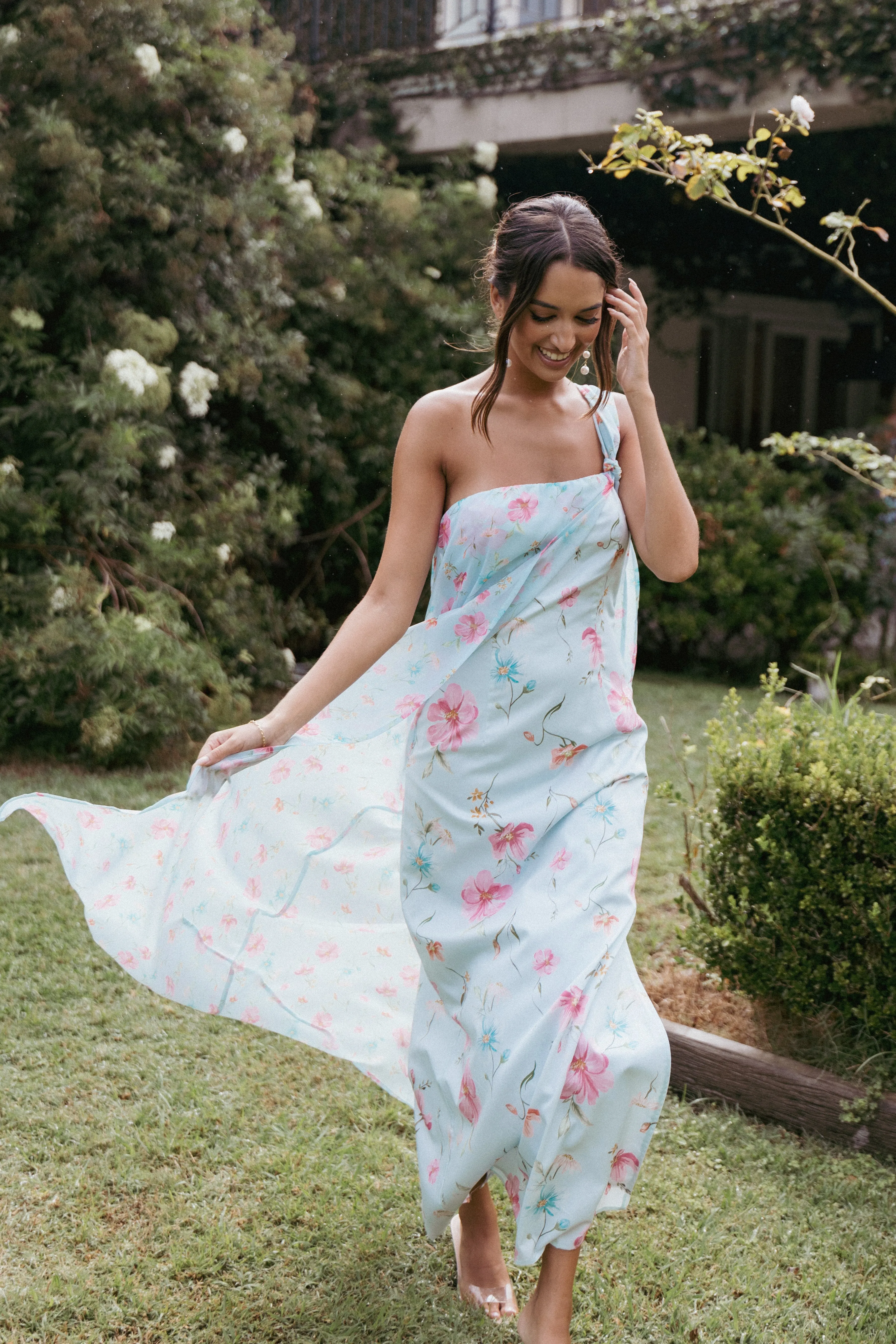 Eloisa Maxi Dress - Blue Floral sold by Petal & Pup
