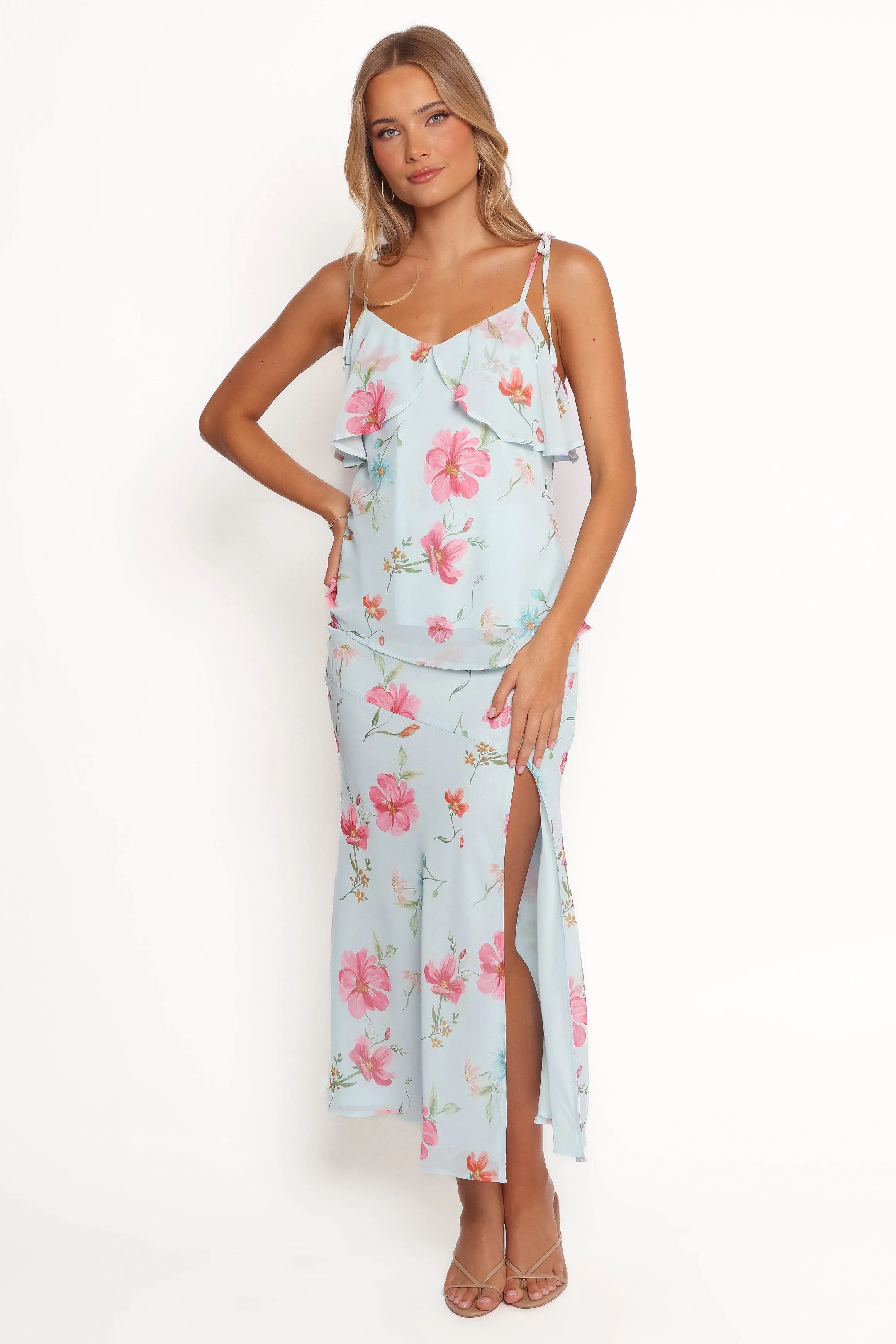 Valeria Skirt Set - Blue Floral sold by Petal & Pup product image thumbnail 2