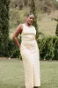 Malie Maxi Dress - Lemon sold by Petal & Pup