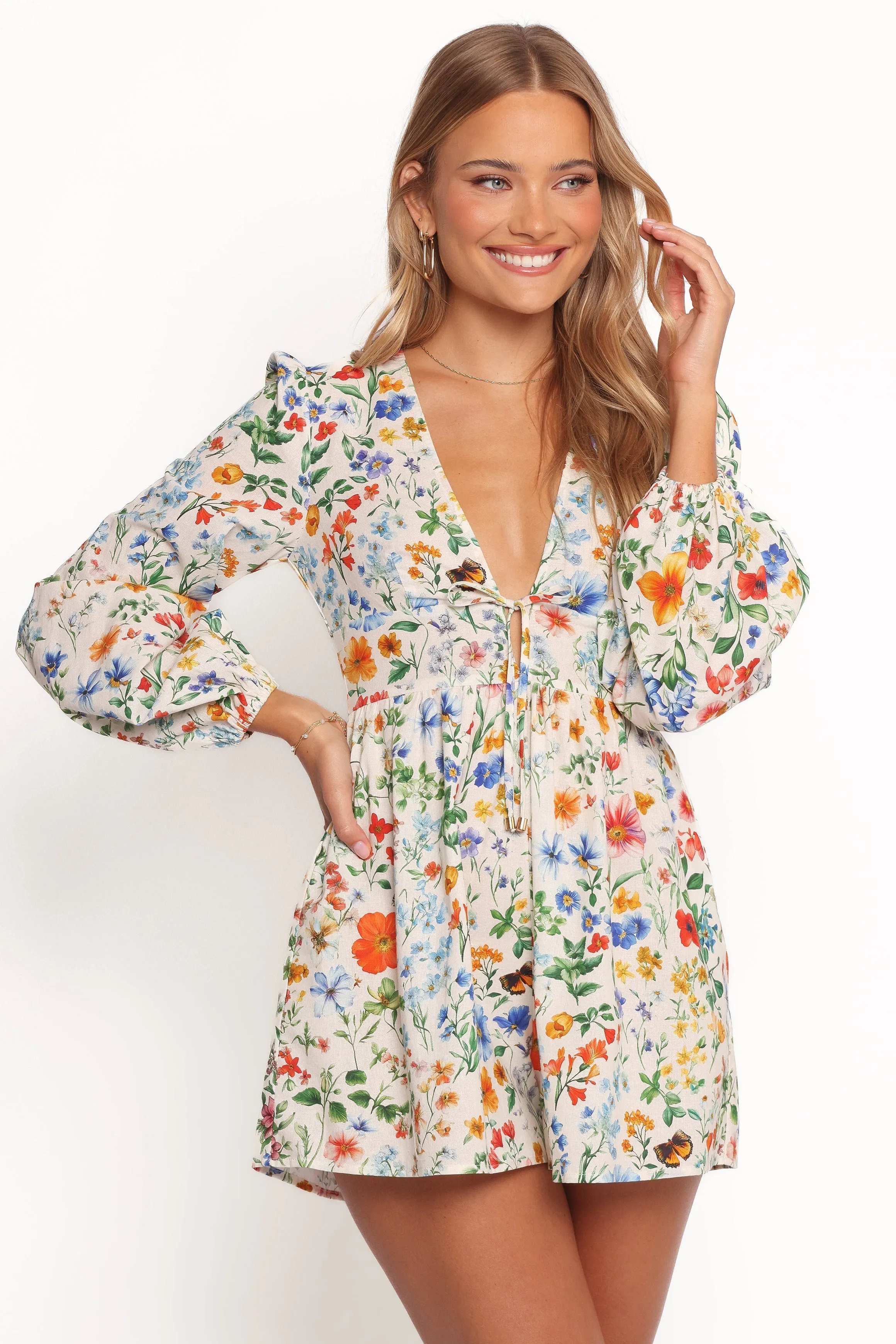 Irisa Long Sleeve Playsuit - Garden Floral sold by Petal & Pup product image thumbnail 2