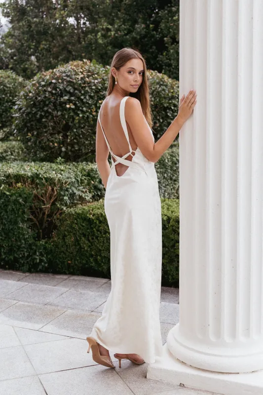 Malie Maxi Dress - White sold by Petal & Pup
