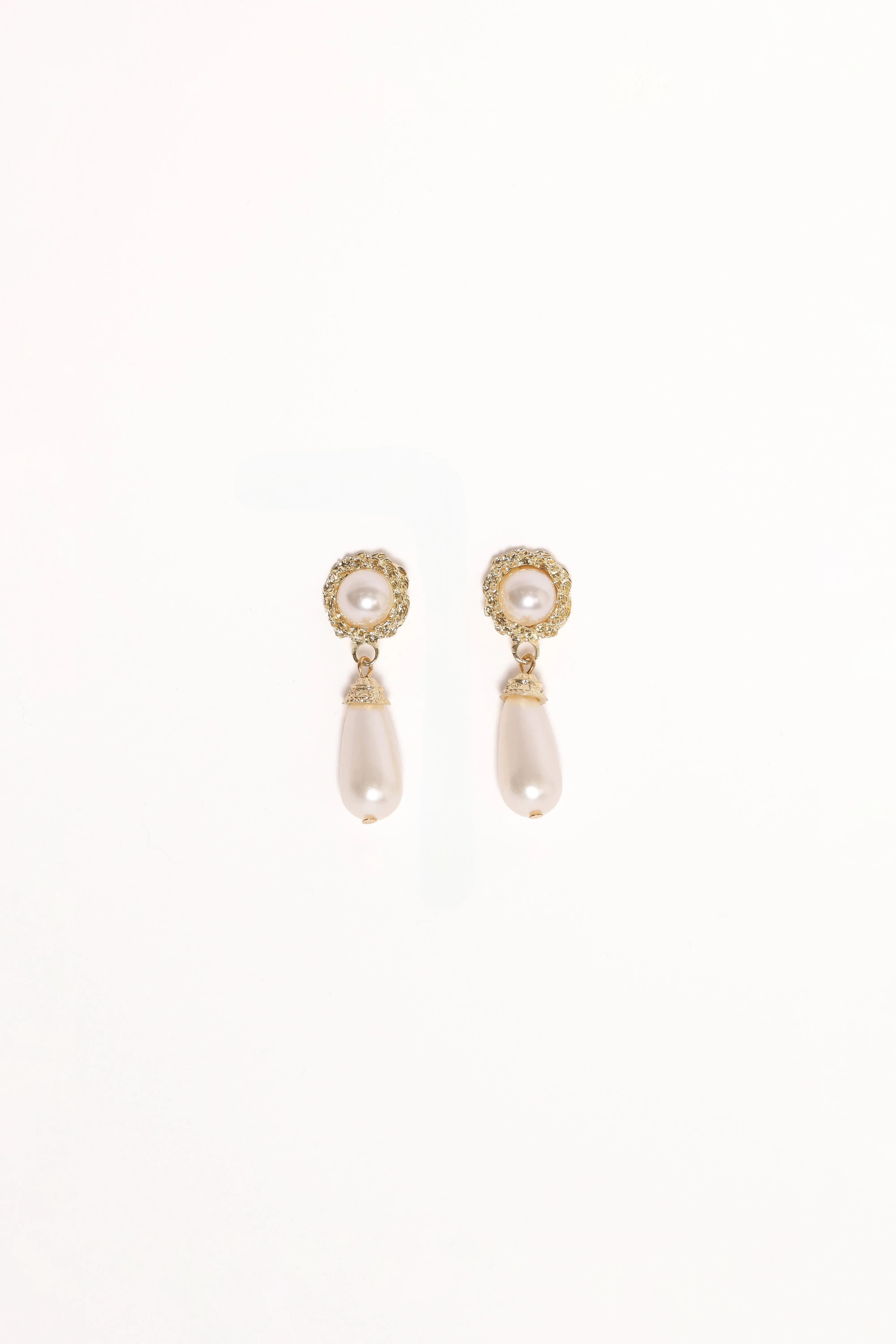 Estelle Earrings - Gold/Pearl sold by Petal & Pup