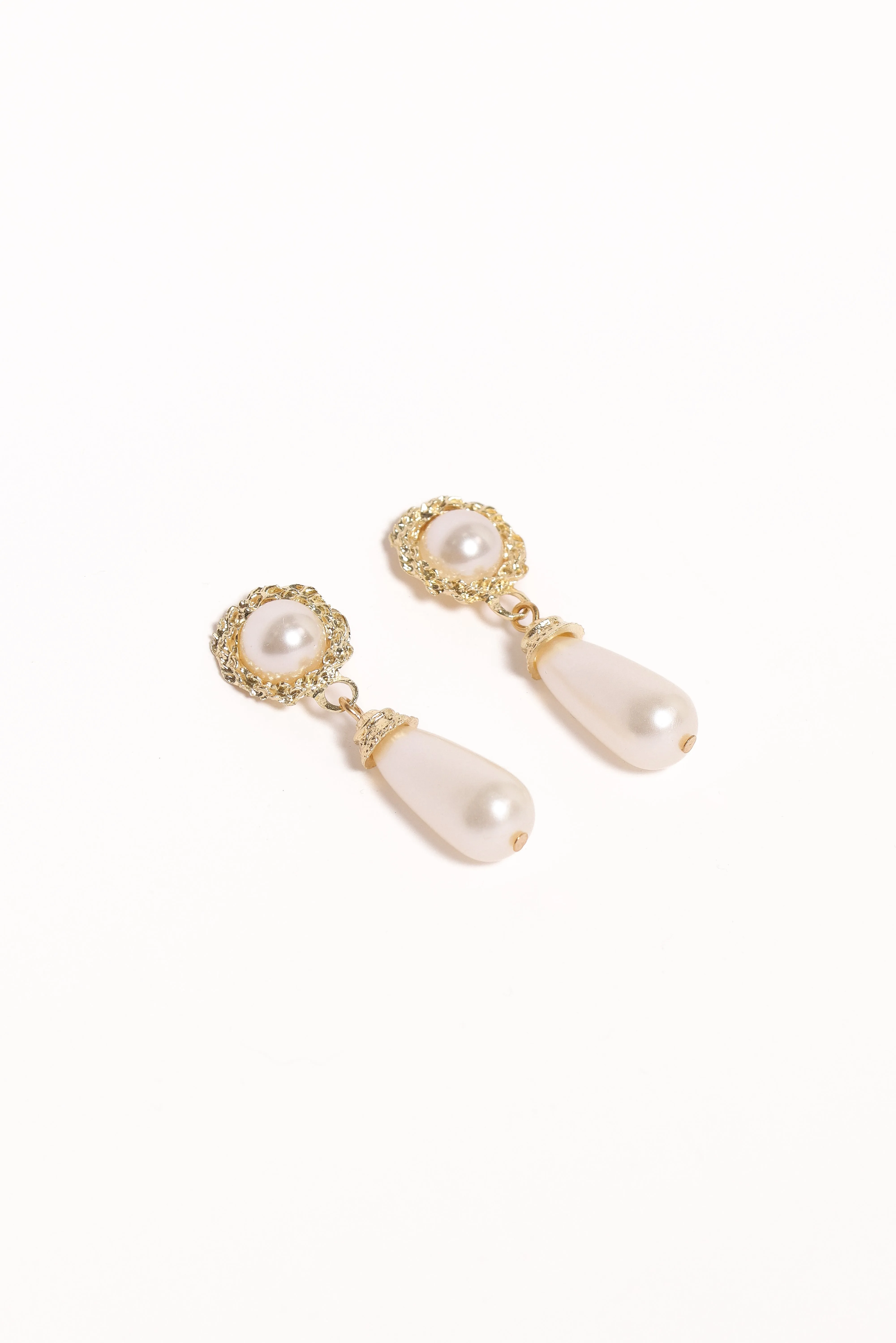Estelle Earrings - Gold/Pearl sold by Petal & Pup product image thumbnail 2