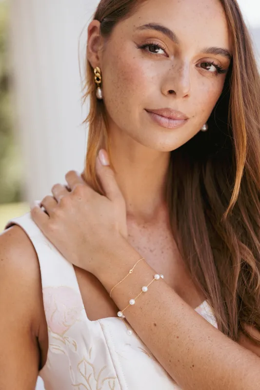 Jasmine Bracelet - Pearl sold by Petal & Pup
