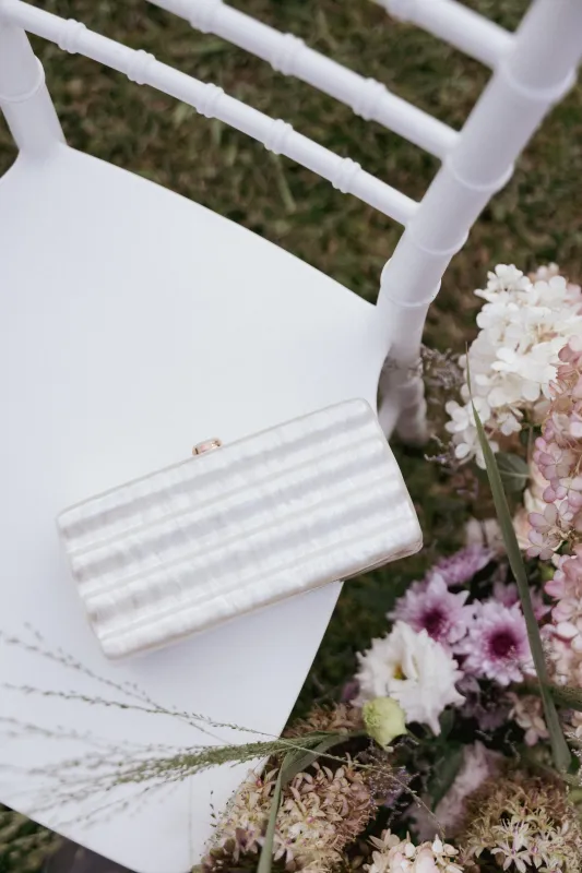 Helena Clutch - Pearl sold by Petal & Pup