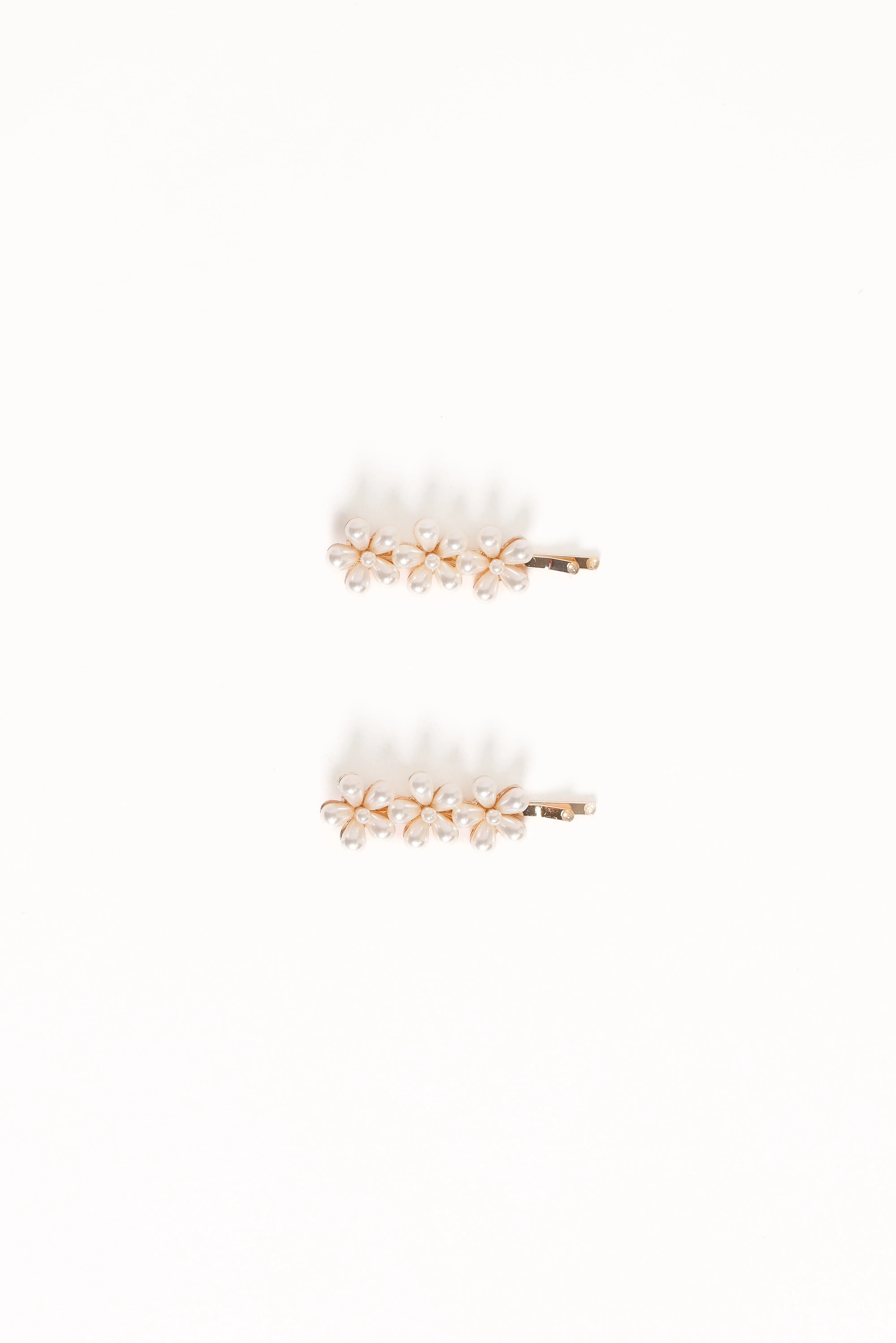 Isabella Hair Clip Set - Pearl sold by Petal & Pup