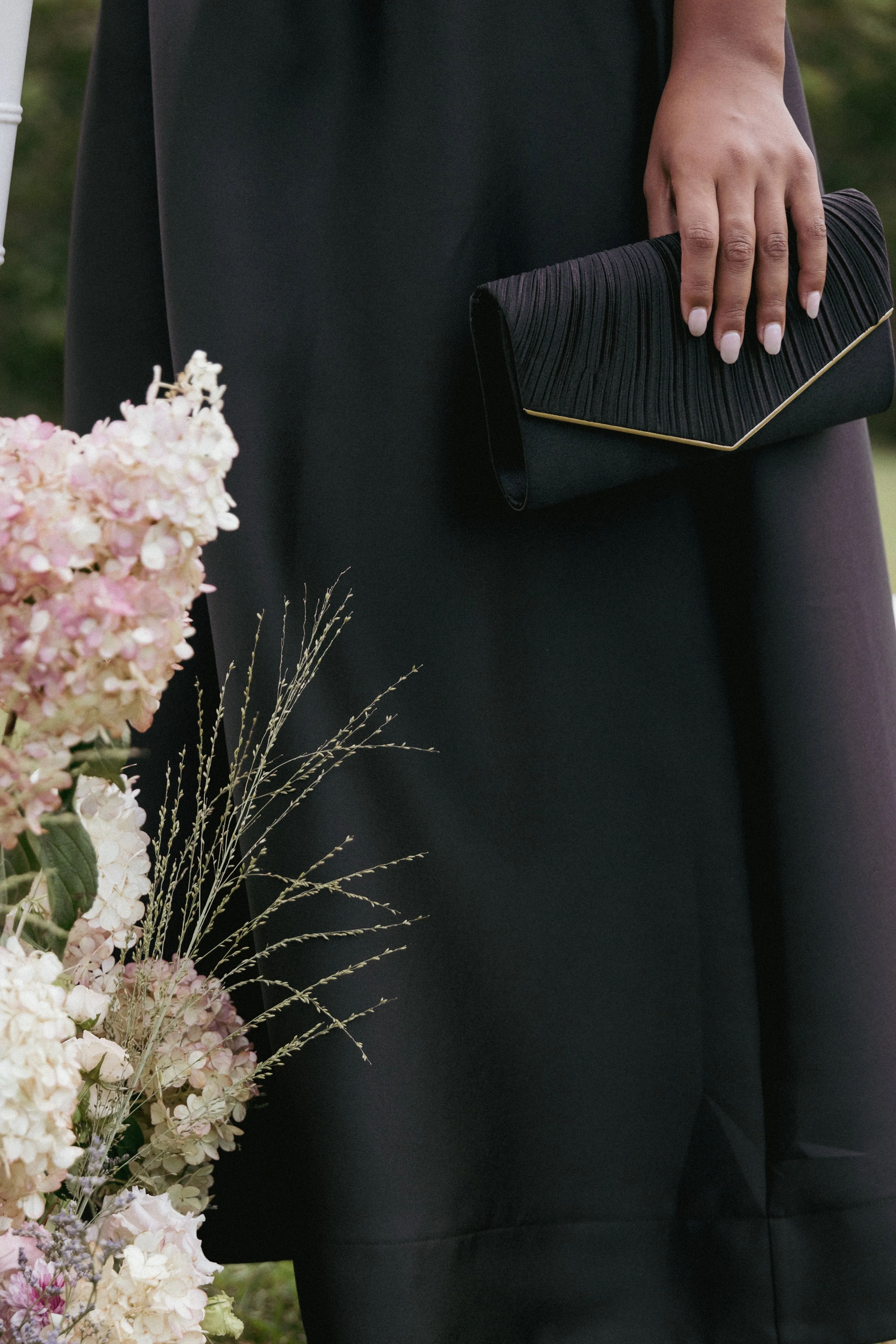 Lucia Clutch - Black sold by Petal & Pup