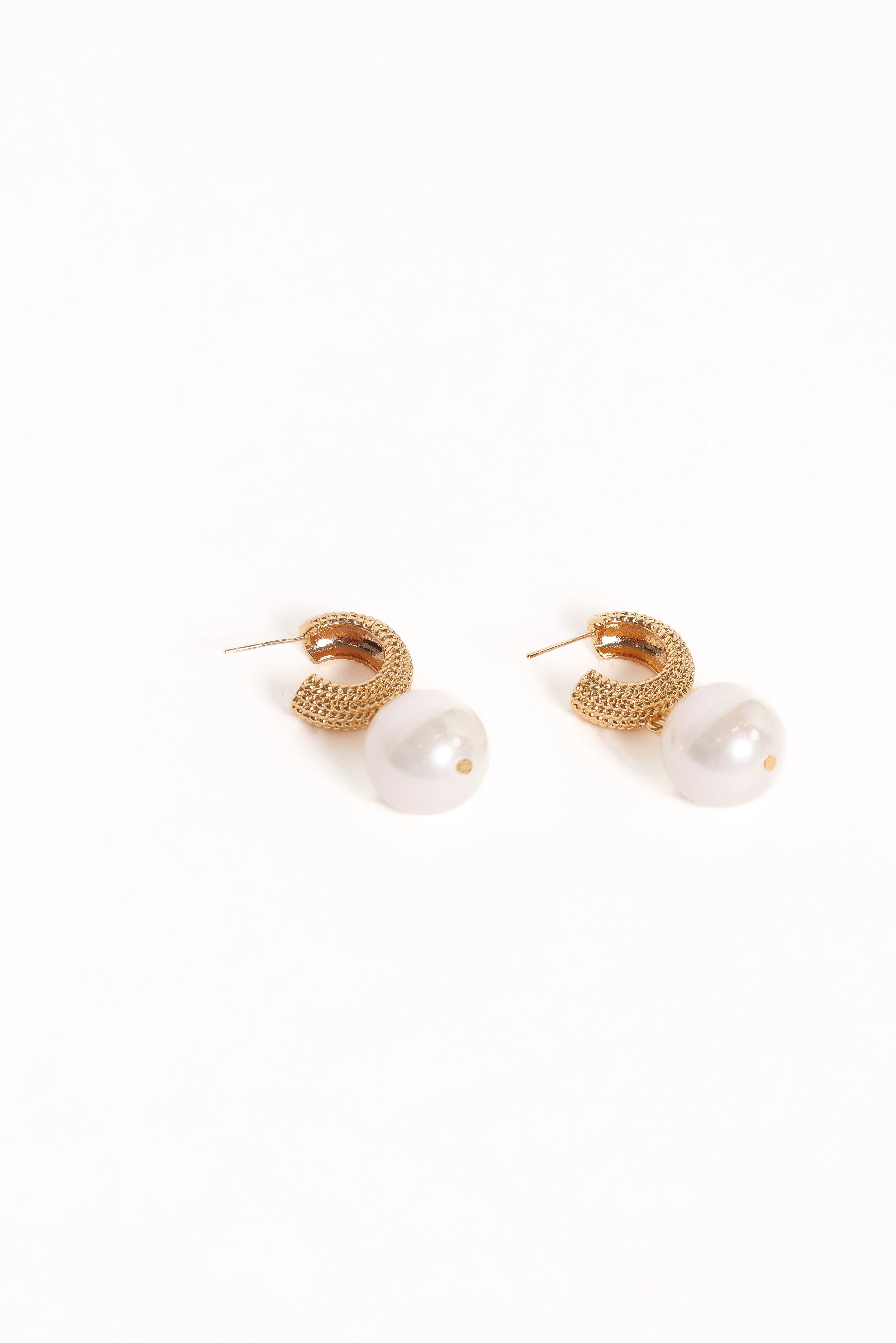 Luciana Earrings - Gold/Pearl sold by Petal & Pup product image thumbnail 3