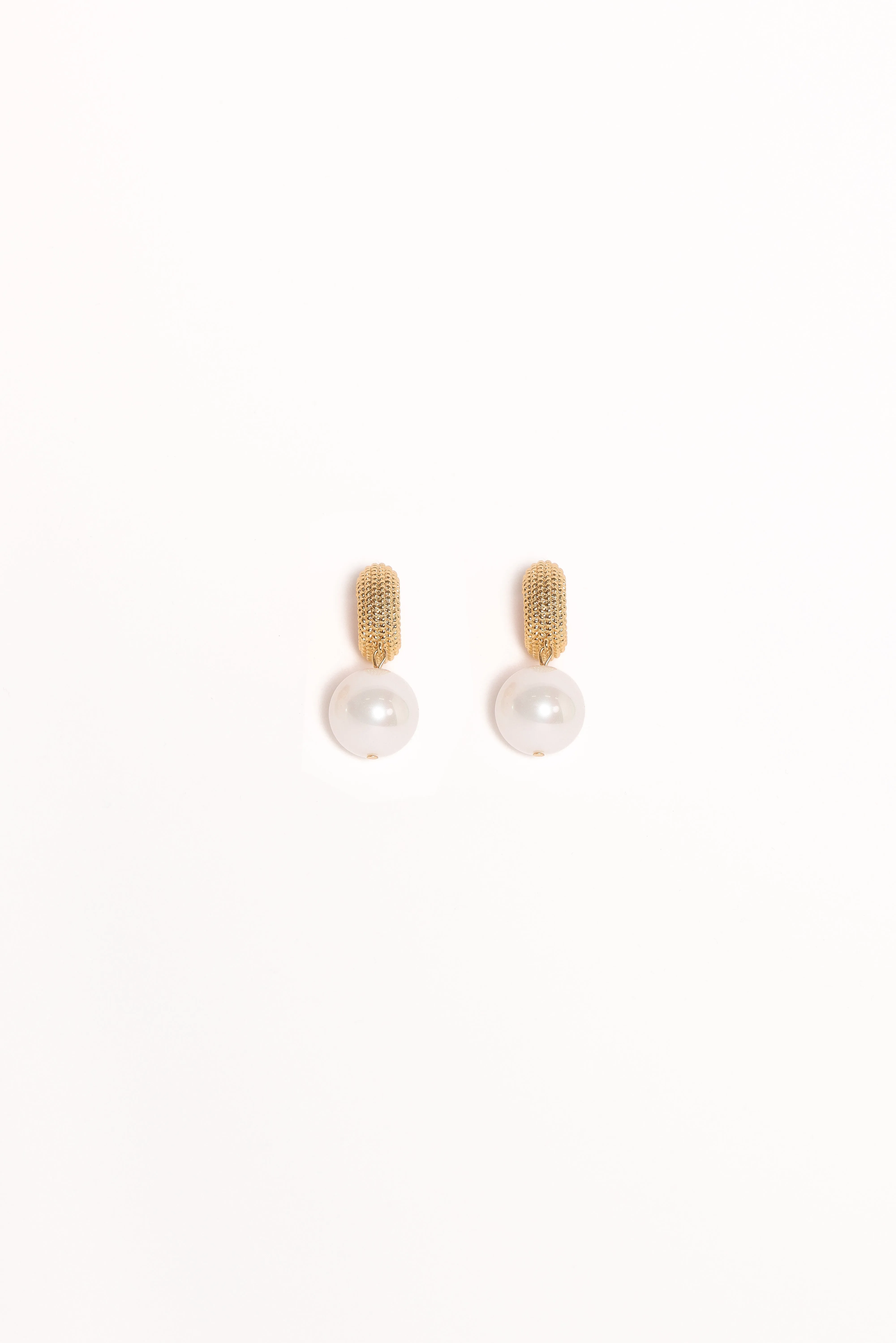 Luciana Earrings - Gold/Pearl sold by Petal & Pup product image thumbnail 2