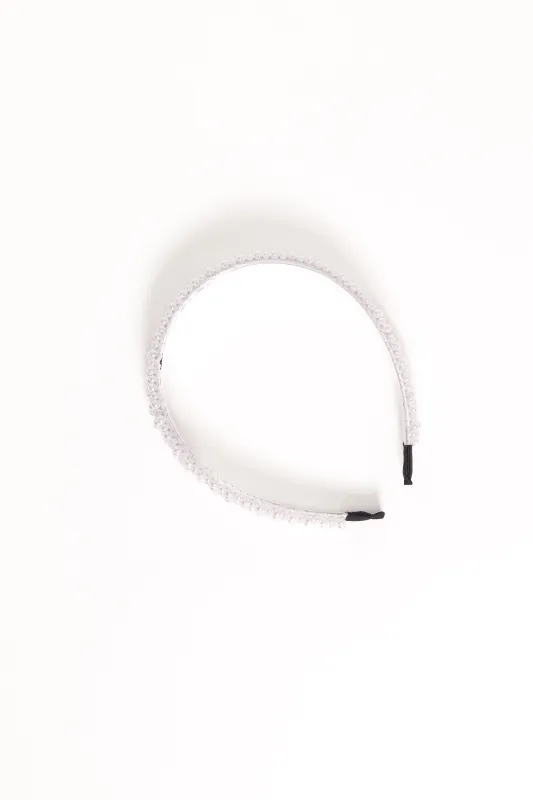 Simona Headband - Pearl sold by Petal & Pup