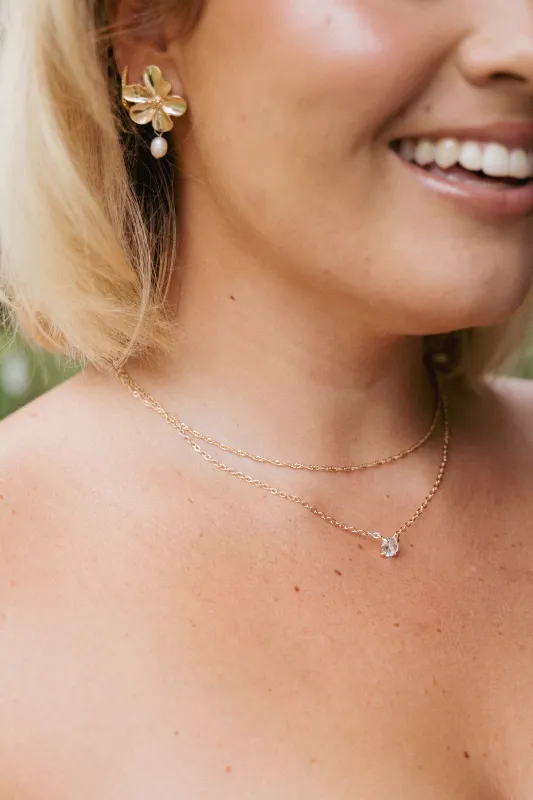 Arabella Necklace - Gold sold by Petal & Pup