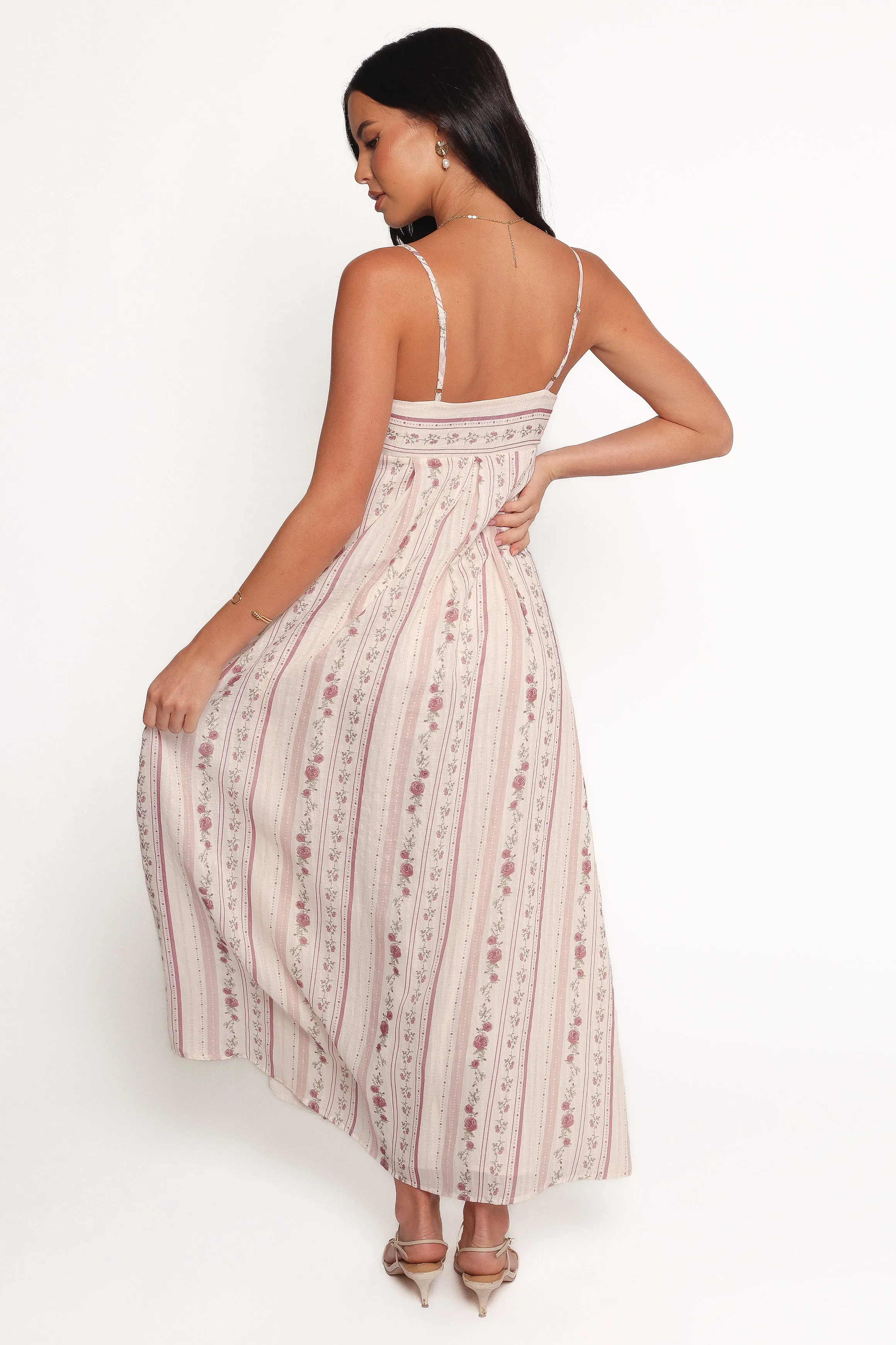 Amaris Maxi Dress - Ivory Mauve Floral sold by Petal & Pup product image thumbnail 4