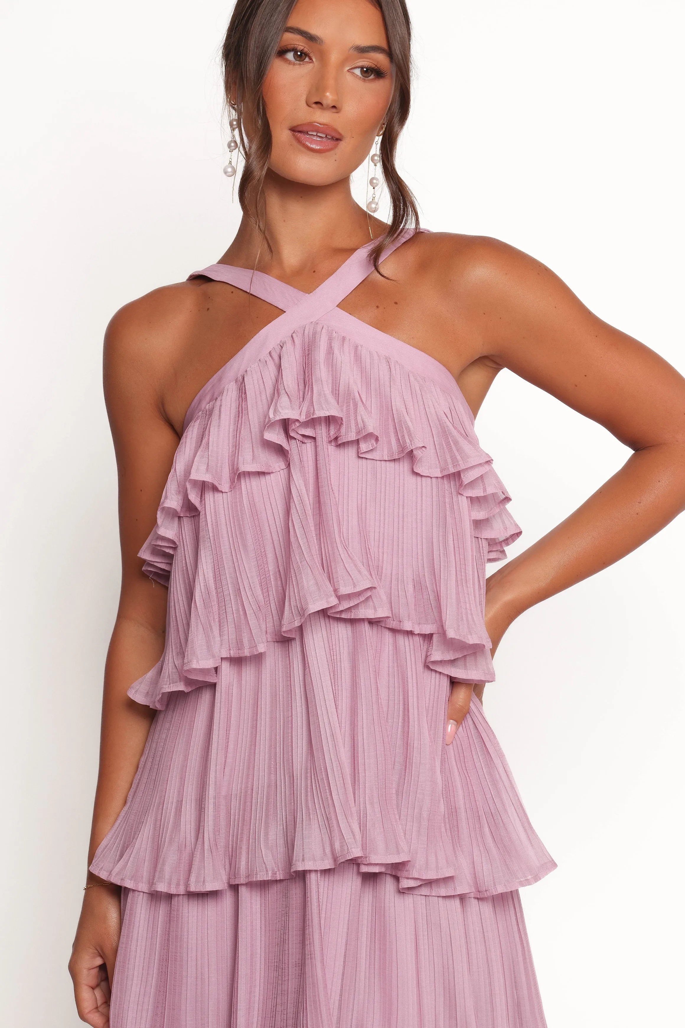 Aveline Midi Dress - Lilac sold by Petal & Pup product image thumbnail 3