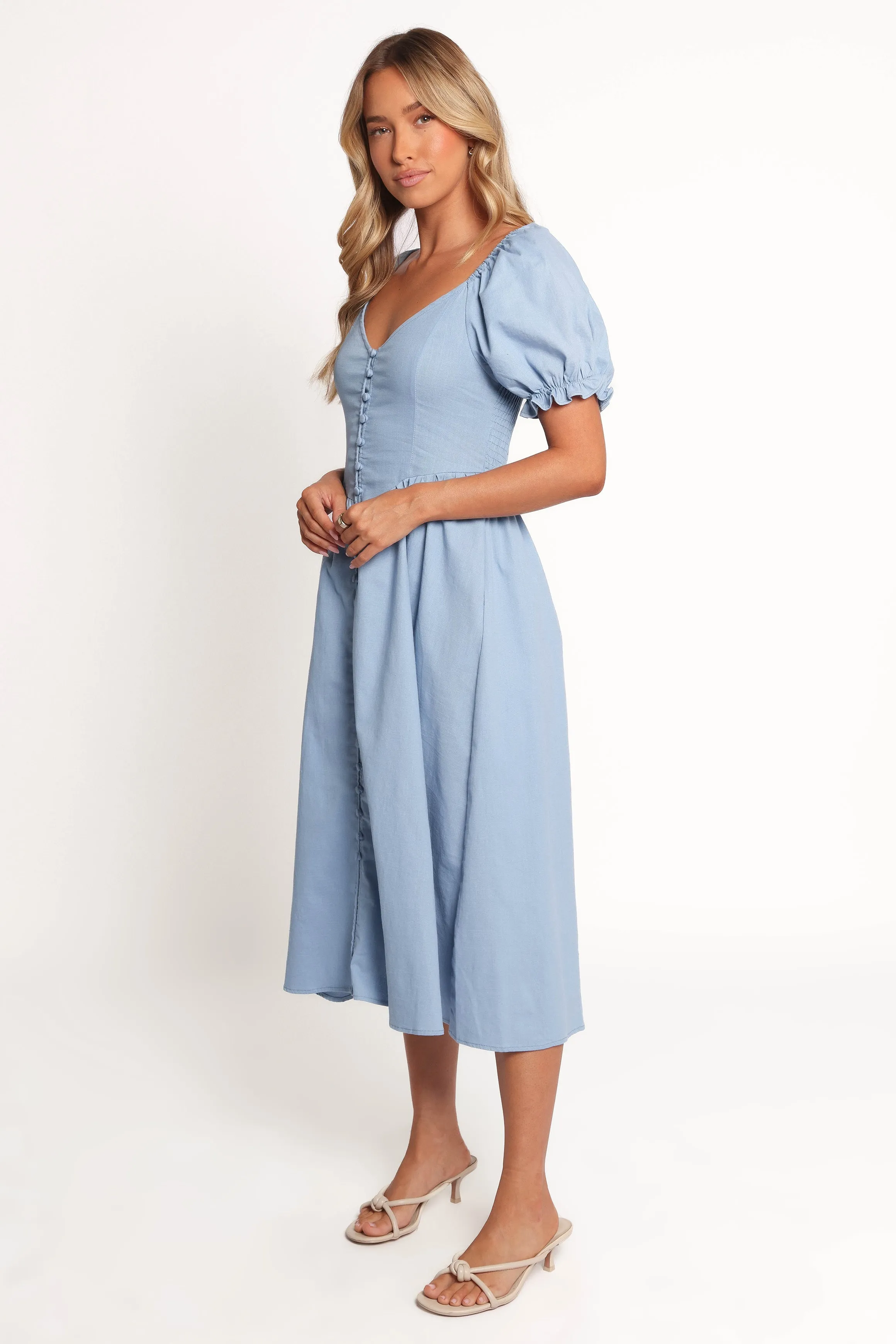 Serenade Midi Dress - Blue sold by Petal & Pup product image thumbnail 3