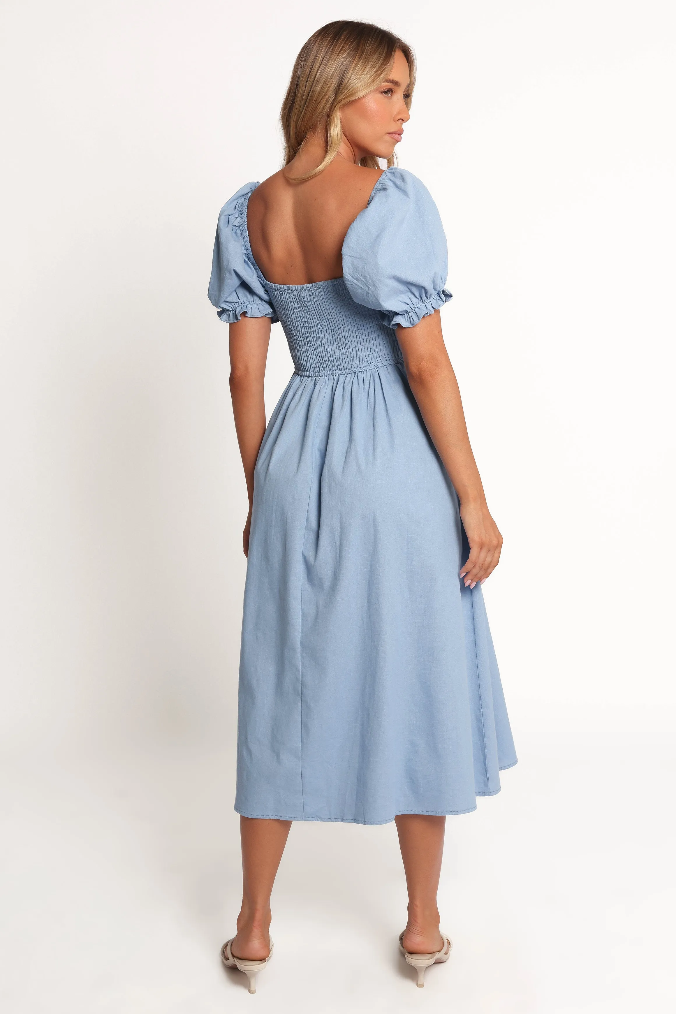 Serenade Midi Dress - Blue sold by Petal & Pup product image thumbnail 4