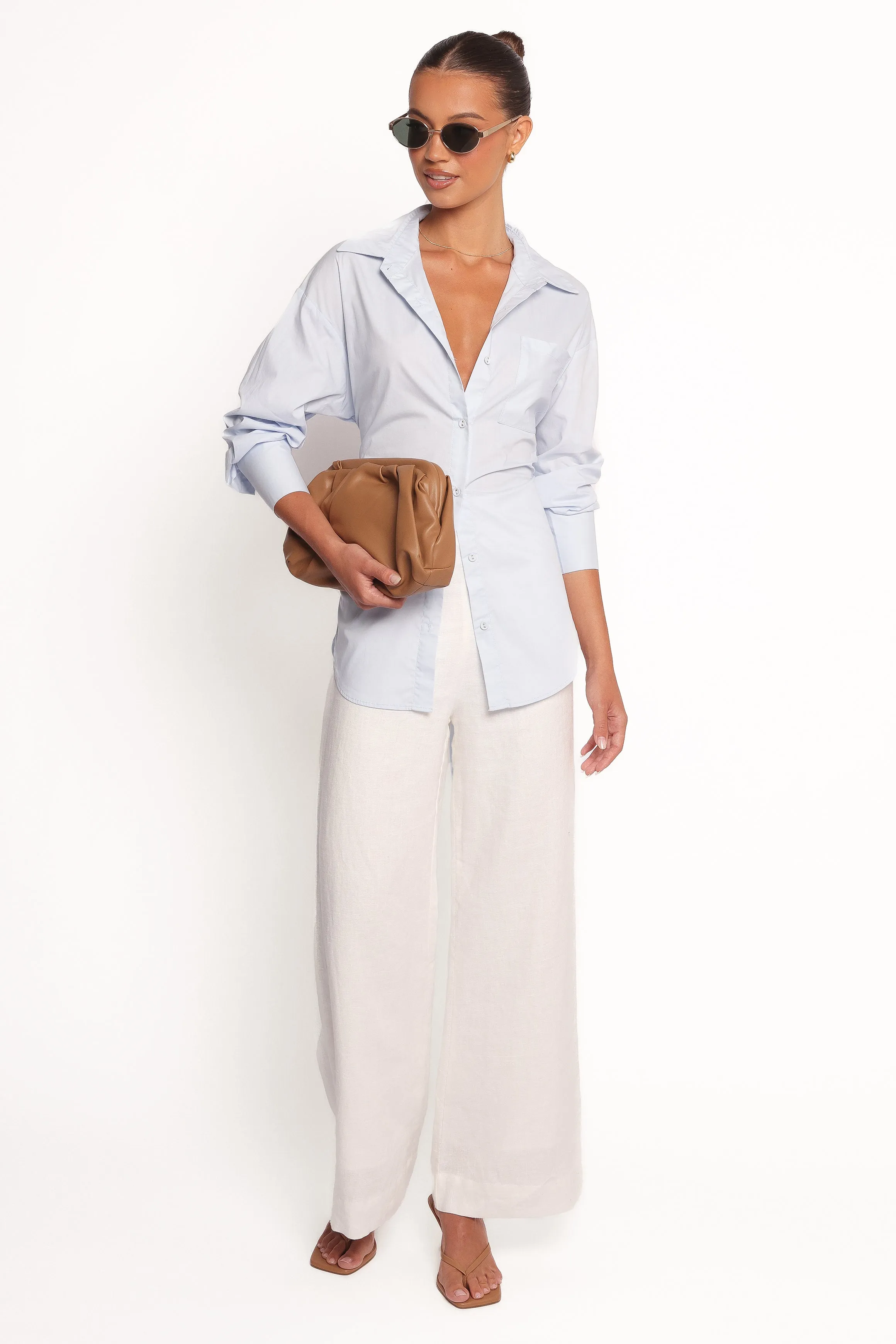 Yacra Tie Shirt - Pale Blue sold by Petal & Pup product image thumbnail 4