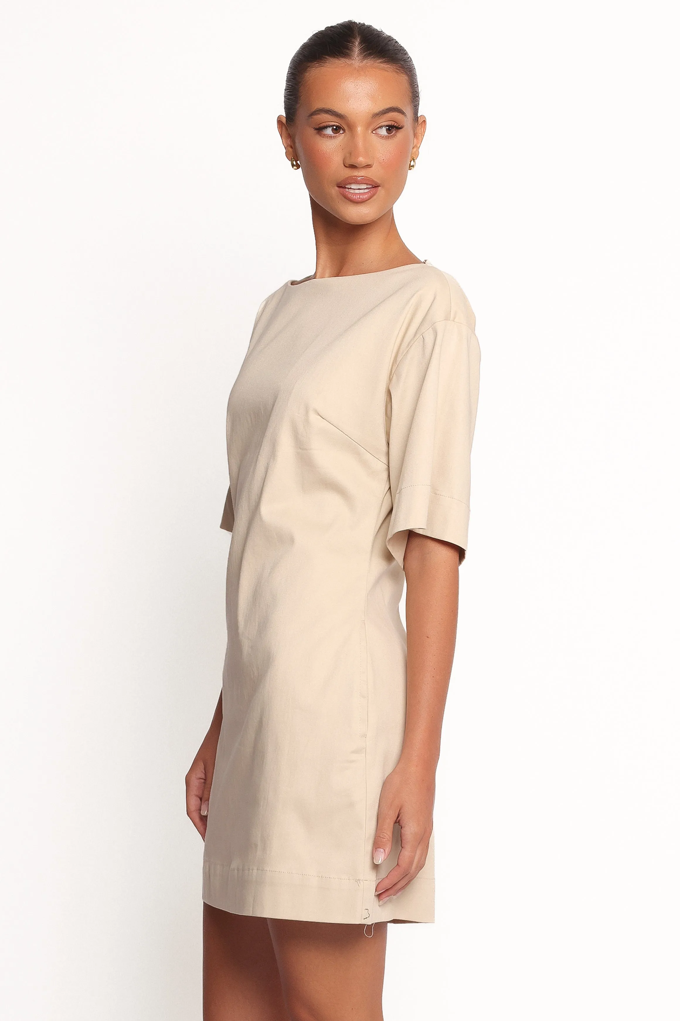 Thorne Mini Dress - Beige sold by Petal & Pup product image thumbnail 3
